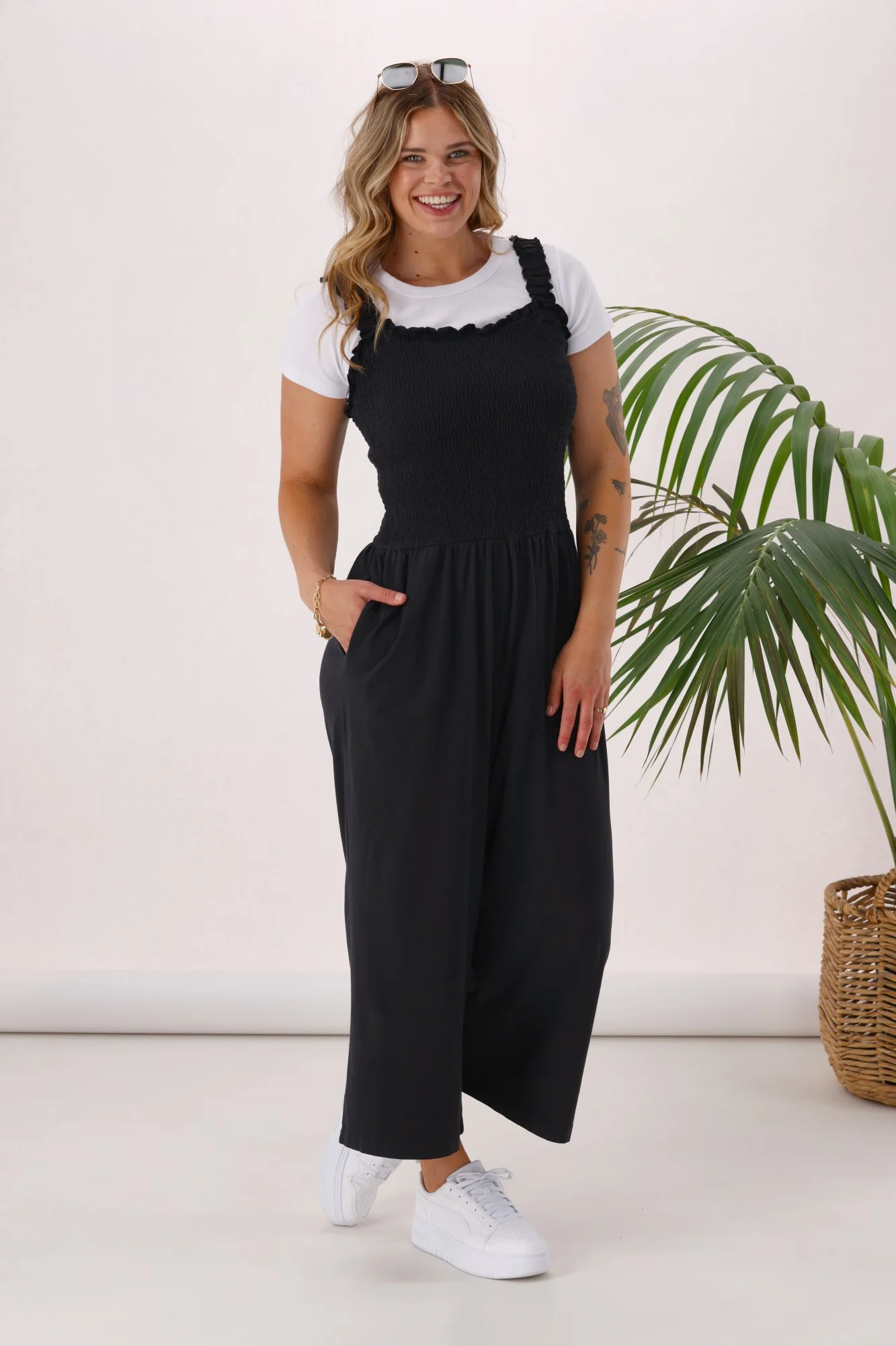 Sunday Boho Everyday Playsuit Black - Image 5