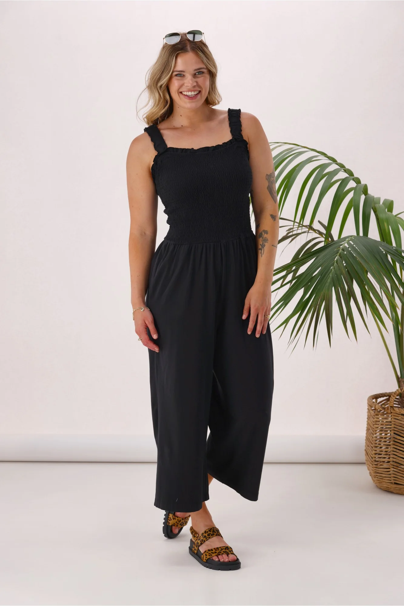 Sunday Boho Everyday Playsuit Black - Image 6