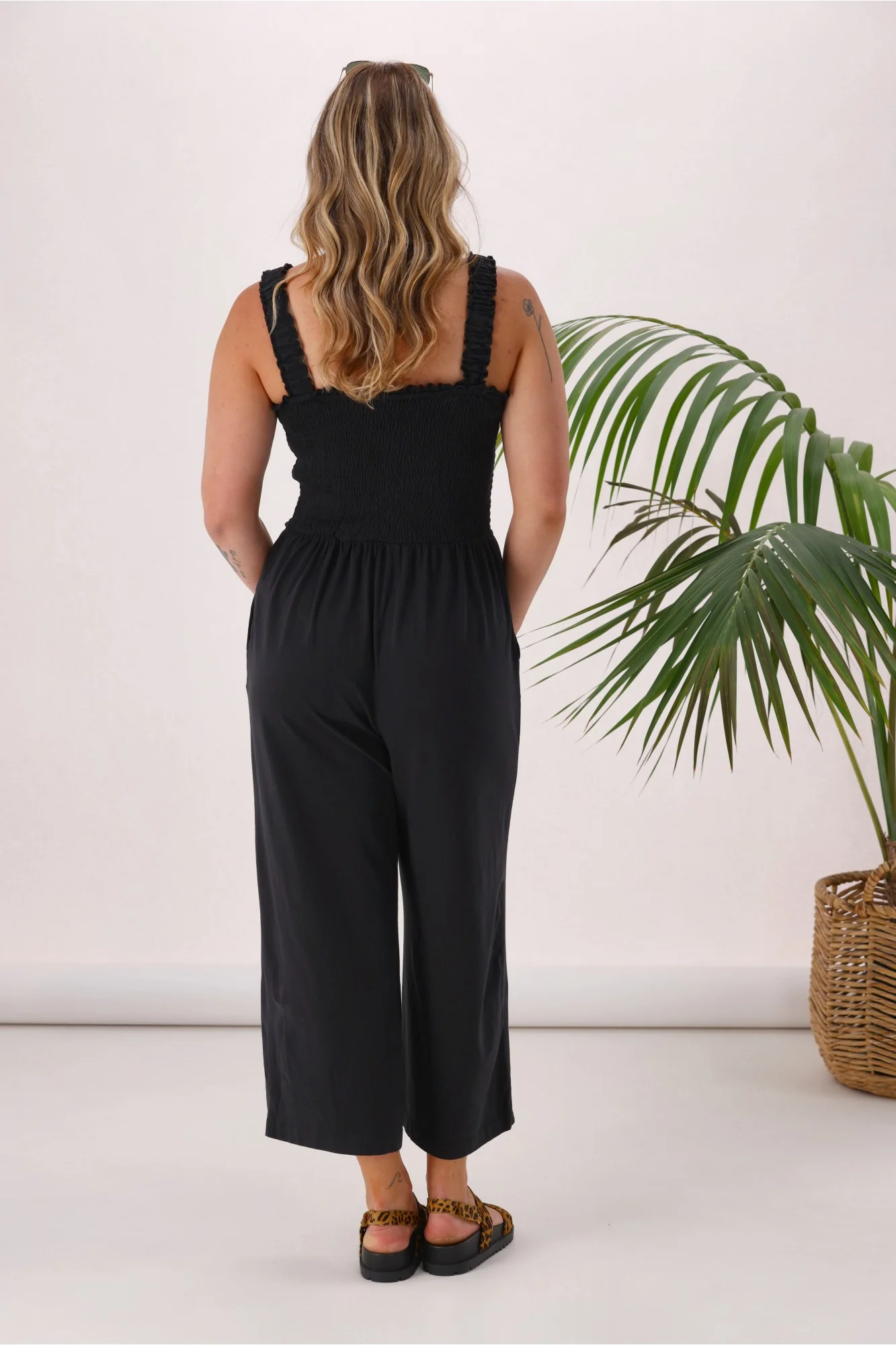 Sunday Boho Everyday Playsuit Black - Image 8