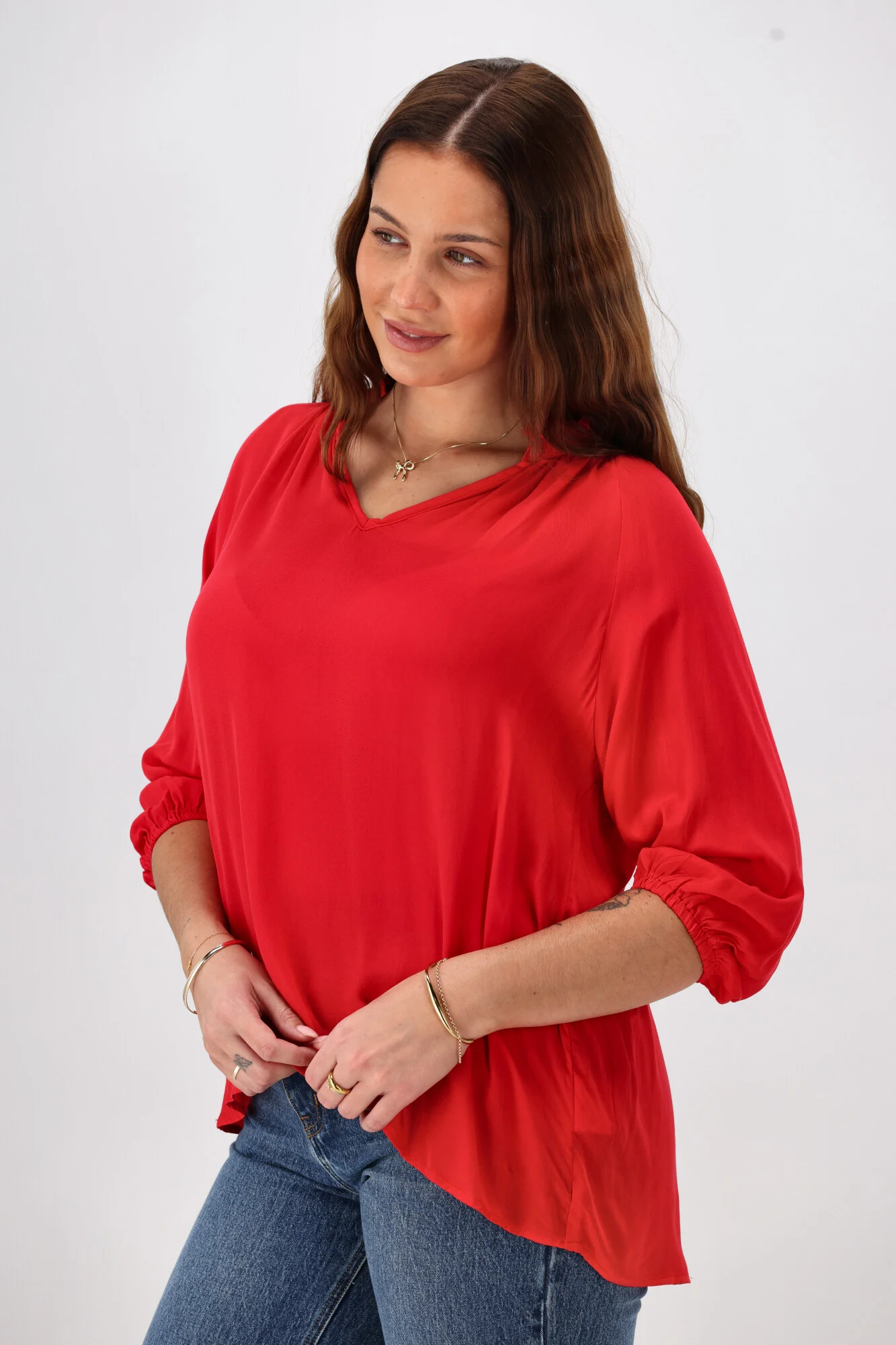Sunday Boho Gianna Top Scarlet Red - Image 2