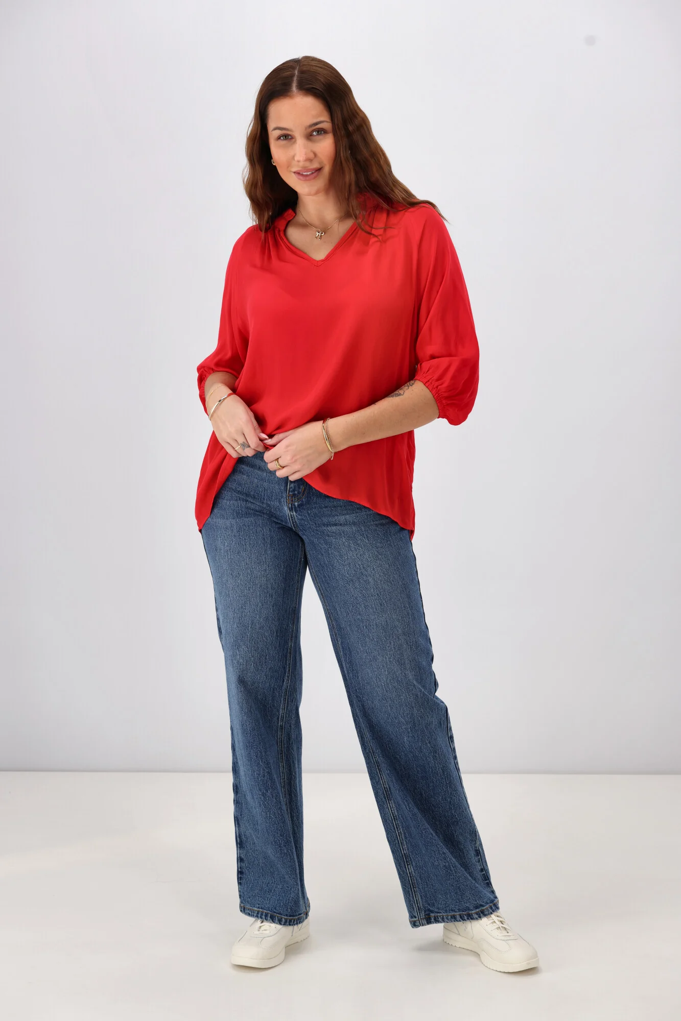Sunday Boho Gianna Top Scarlet Red - Image 3