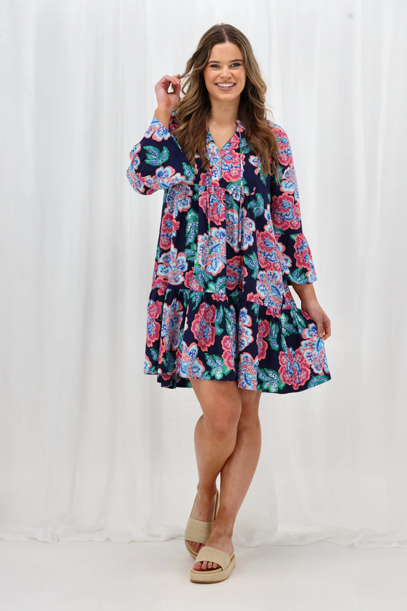 Sunday Boho Gwen Mini Dress Print - Image 4