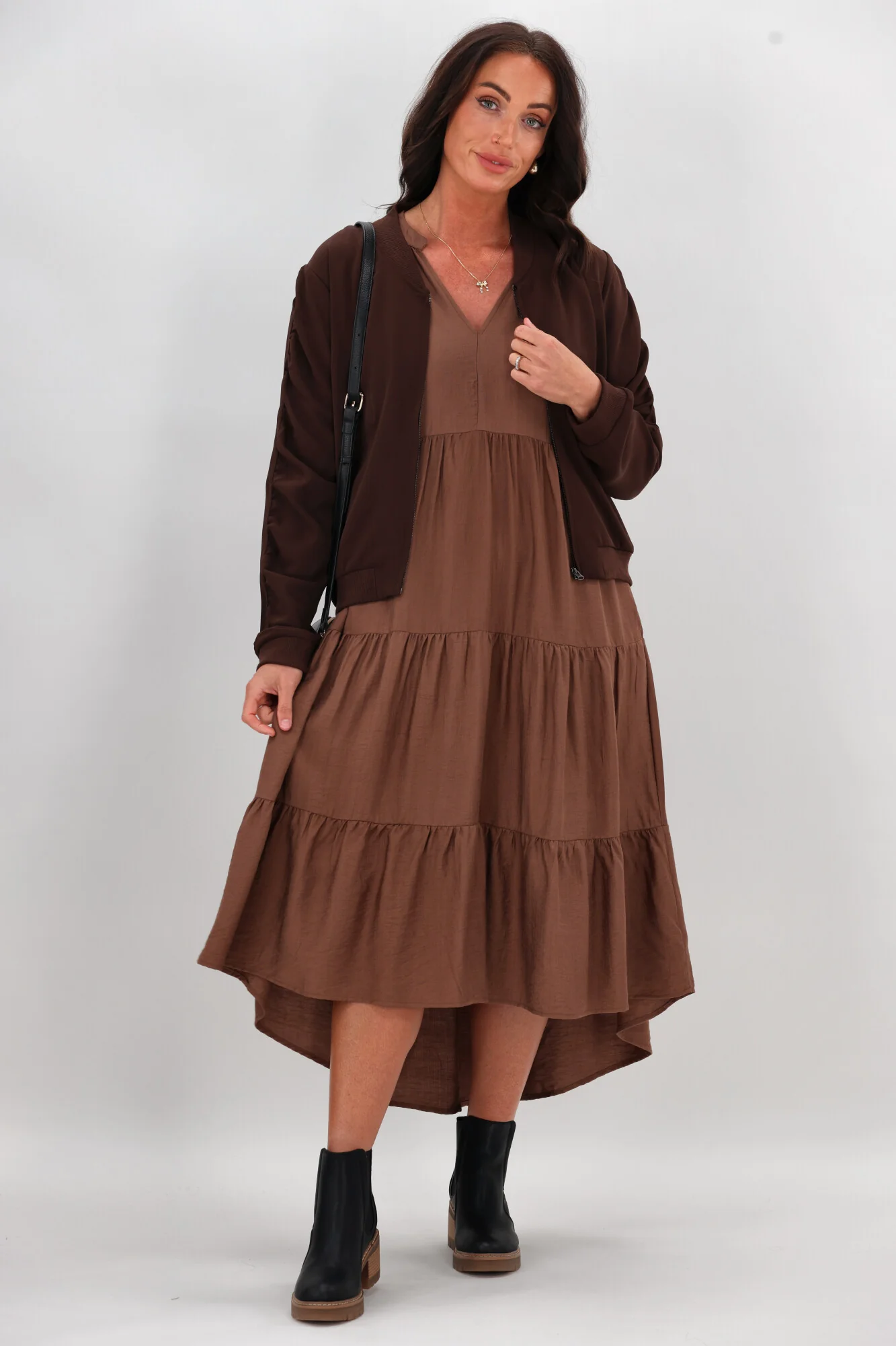 Sunday Boho Harlow Dress Chocolate - Image 2