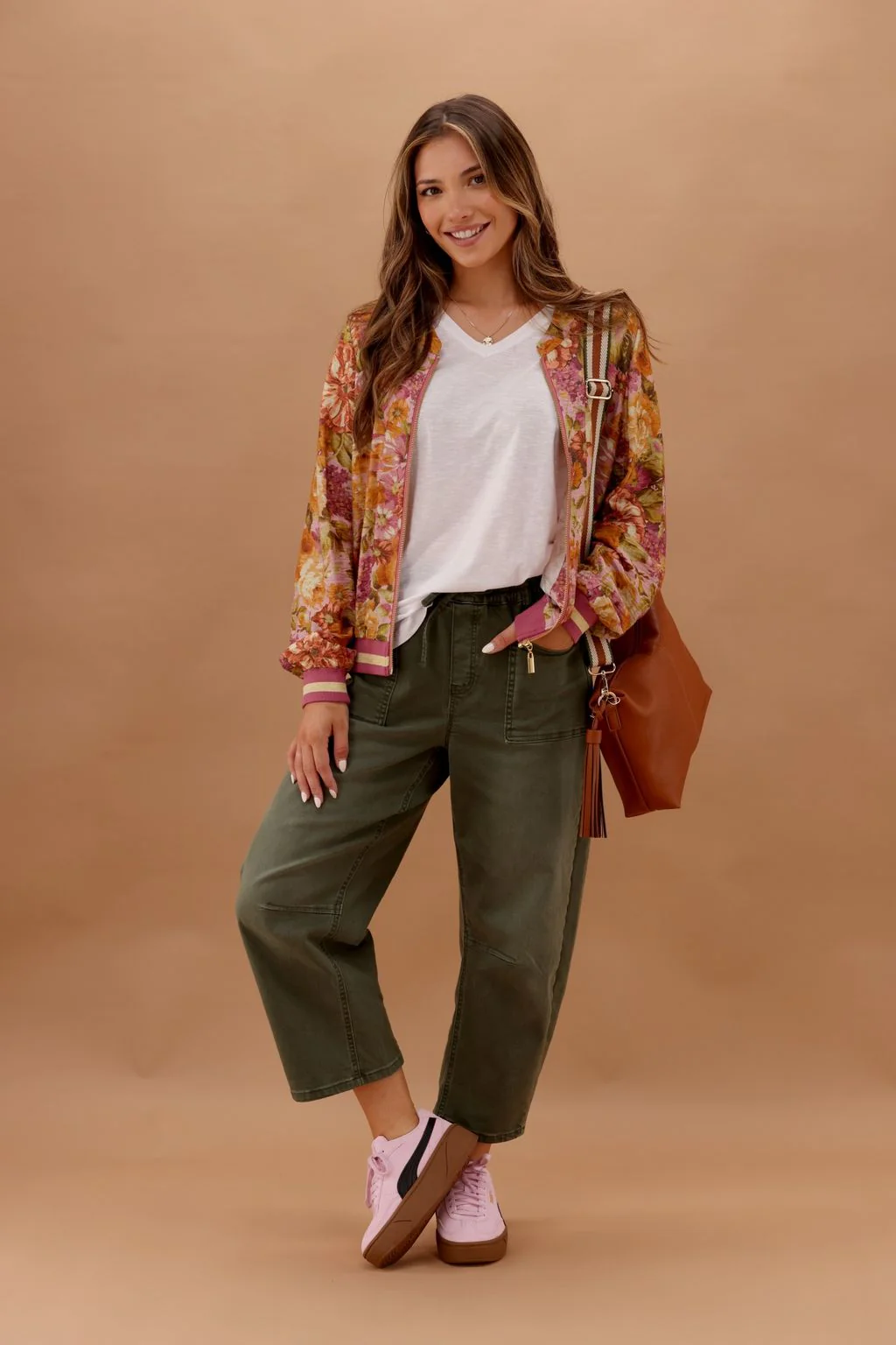 Sunday Boho Haylen Bomber Jacket Vintage Floral - Image 2