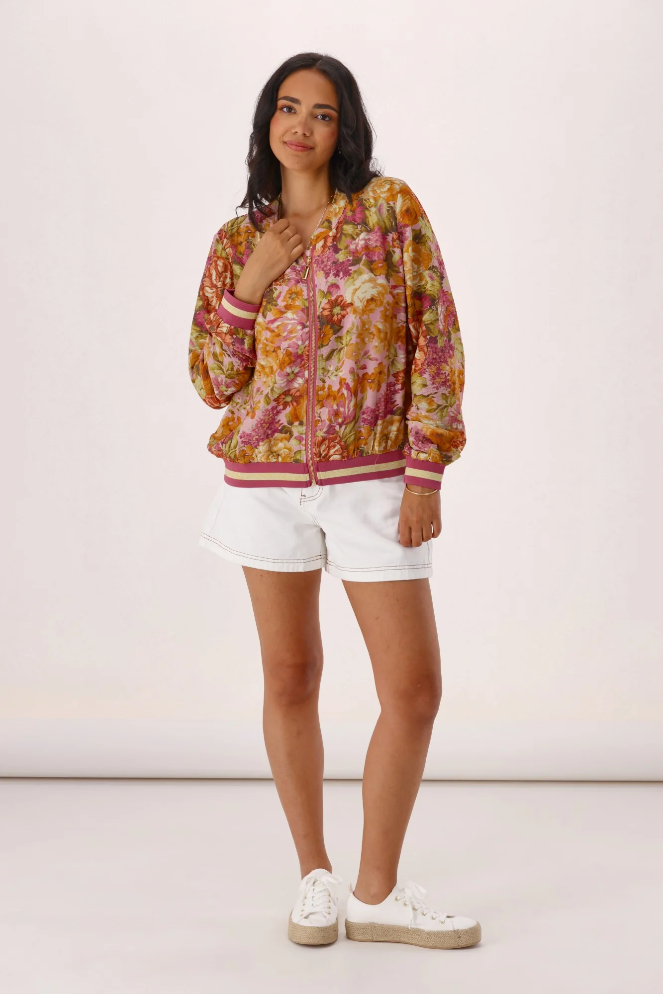 Sunday Boho Haylen Bomber Jacket Vintage Floral - Image 5