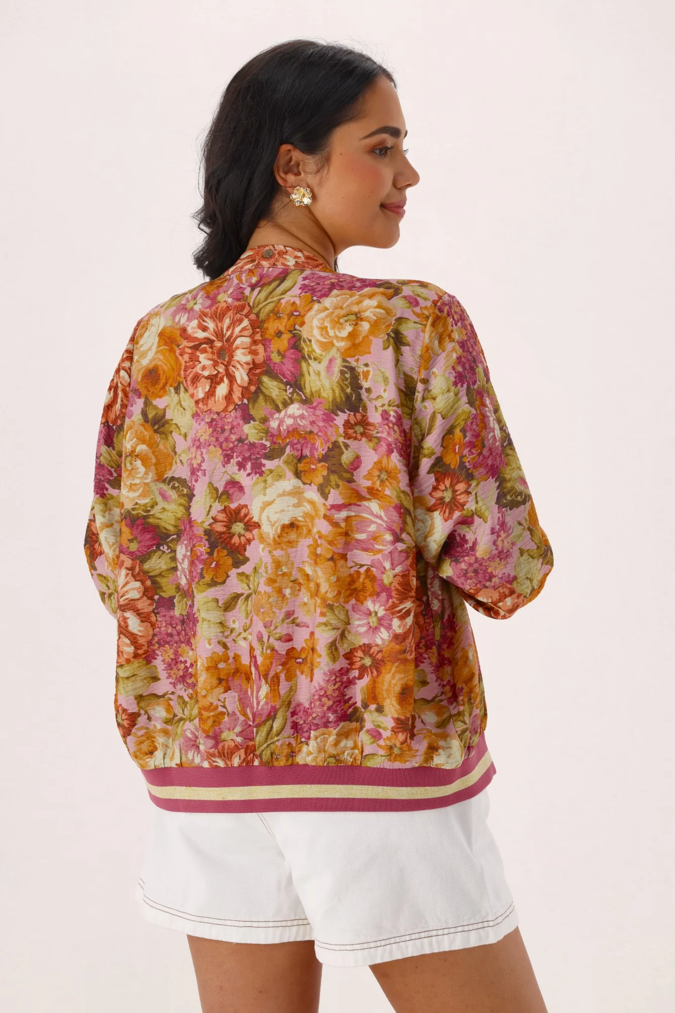 Sunday Boho Haylen Bomber Jacket Vintage Floral - Image 7