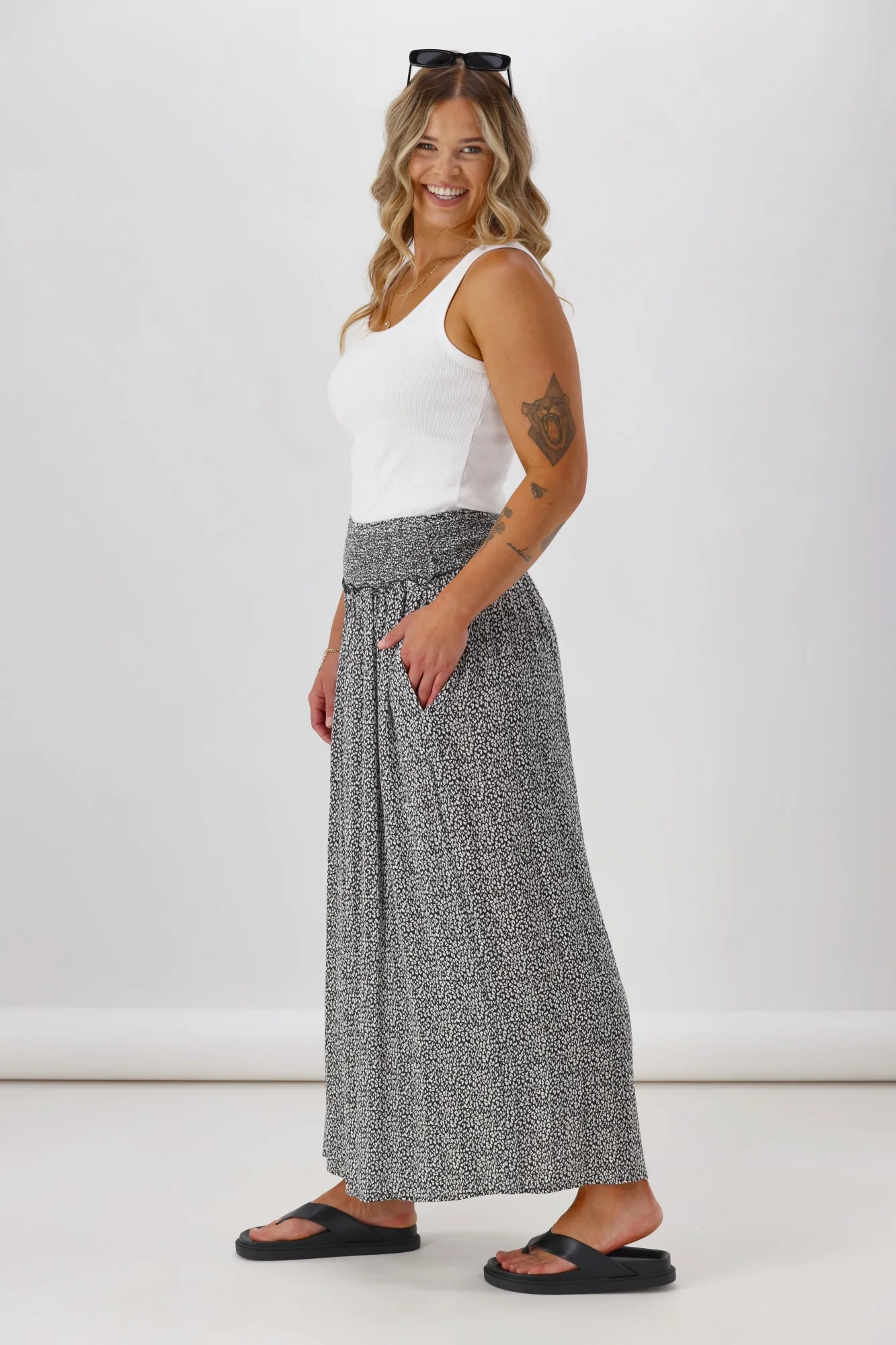 Sunday Boho India Pant Leopard Print - Image 6