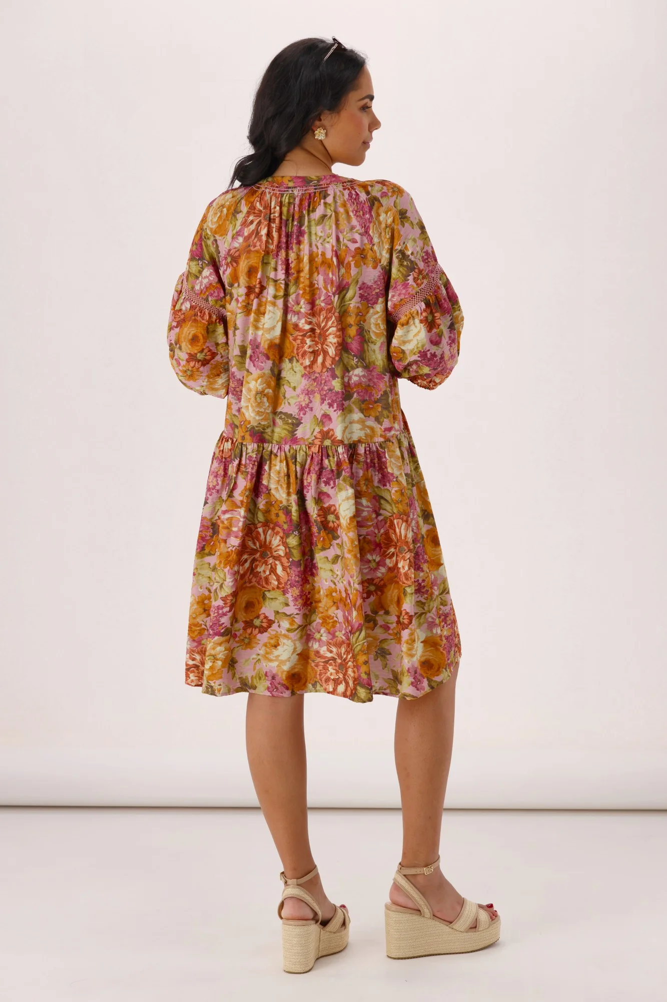 Sunday Boho Jane Empire Dress Vintage Floral - Image 7