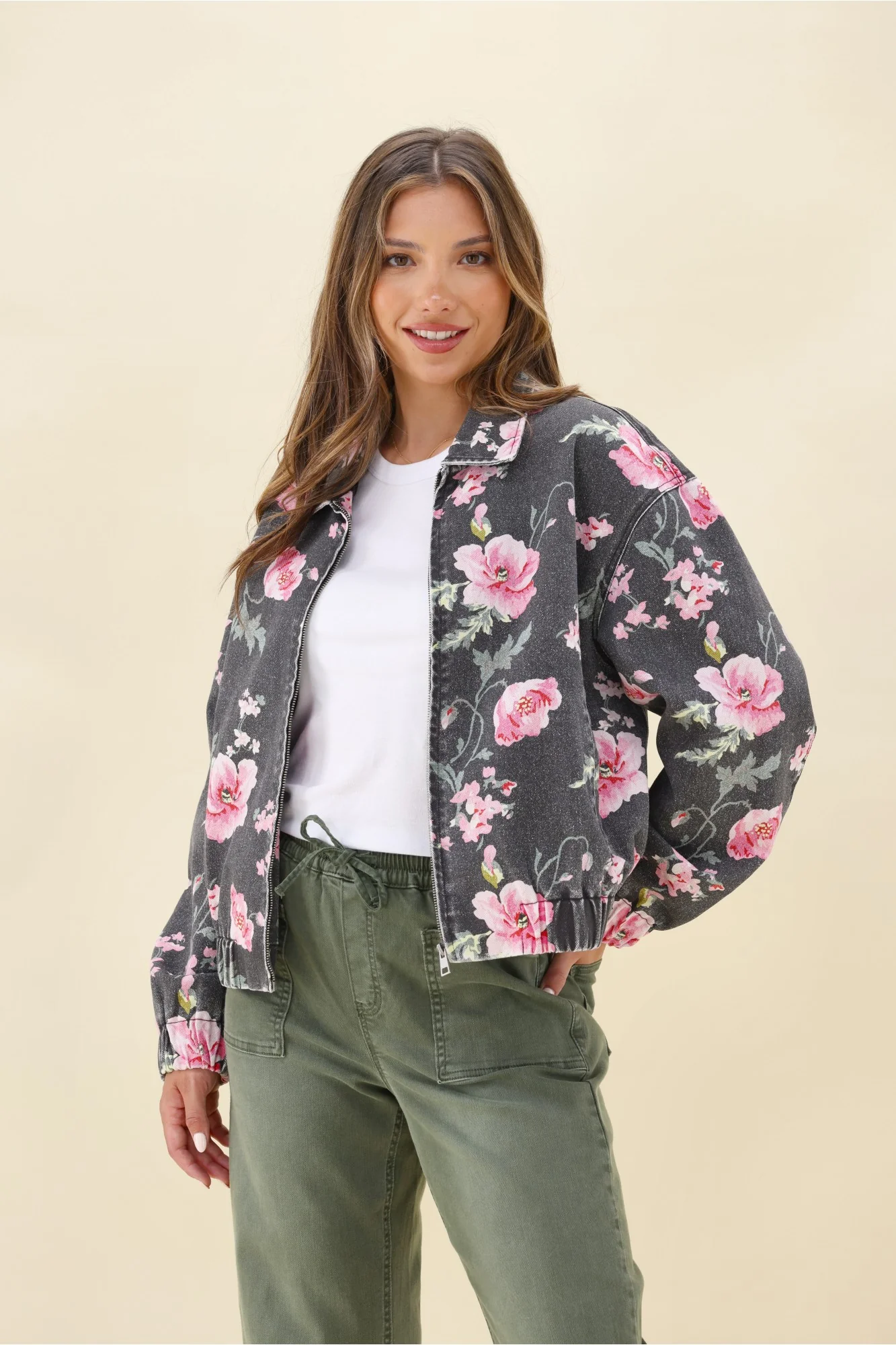 Sunday Boho Labene Black Floral Jacket - Image 2