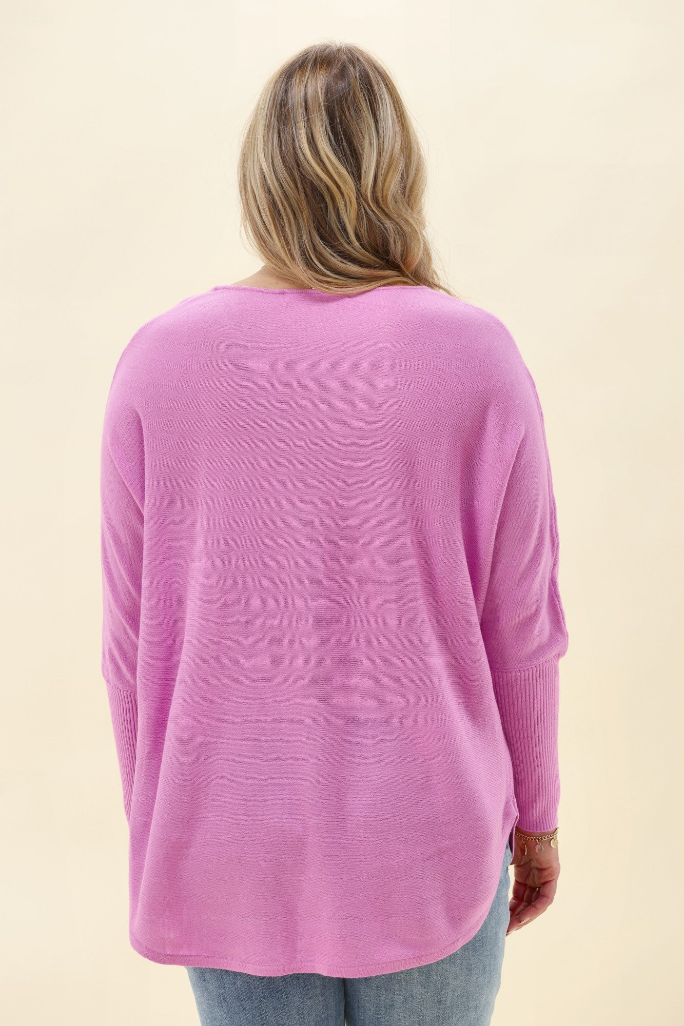 Sunday Boho Louis Knit Top Lilac Pink - Image 7