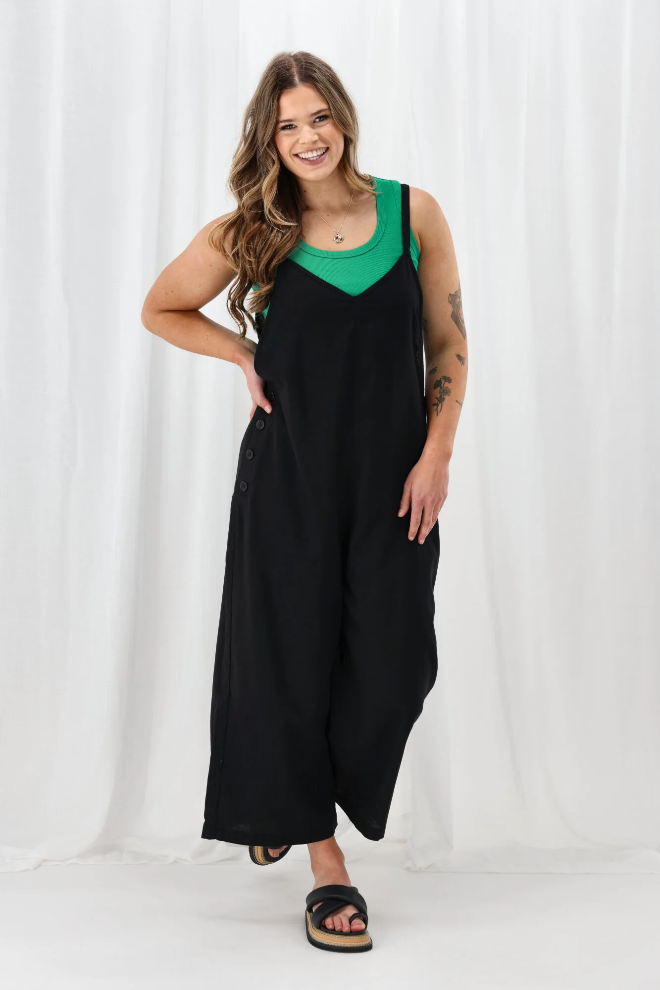 Sunday Boho Lucy Overall Black - Image 2