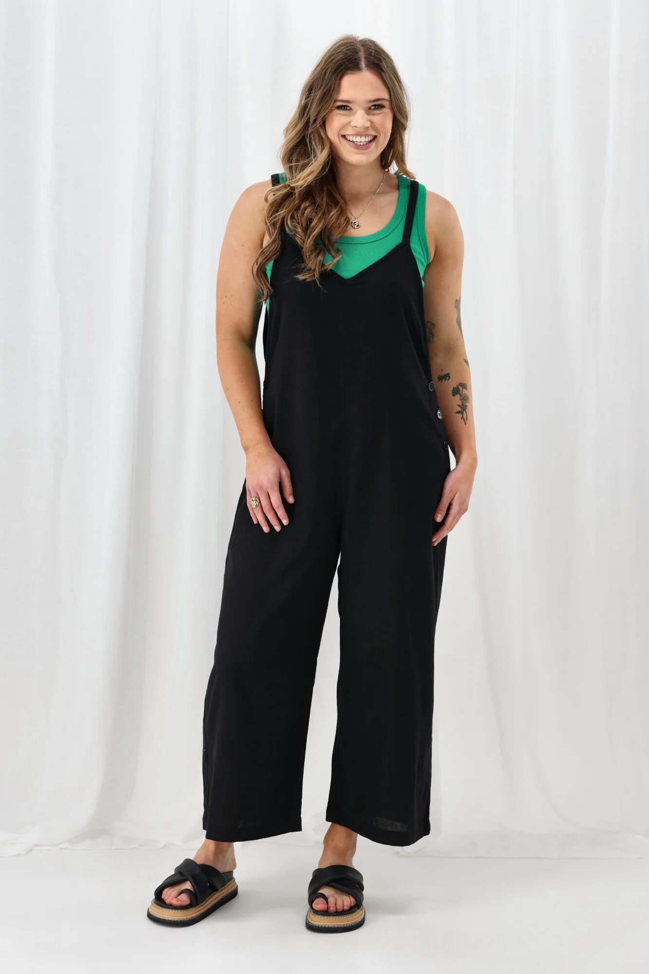 Sunday Boho Lucy Overall Black - Image 3