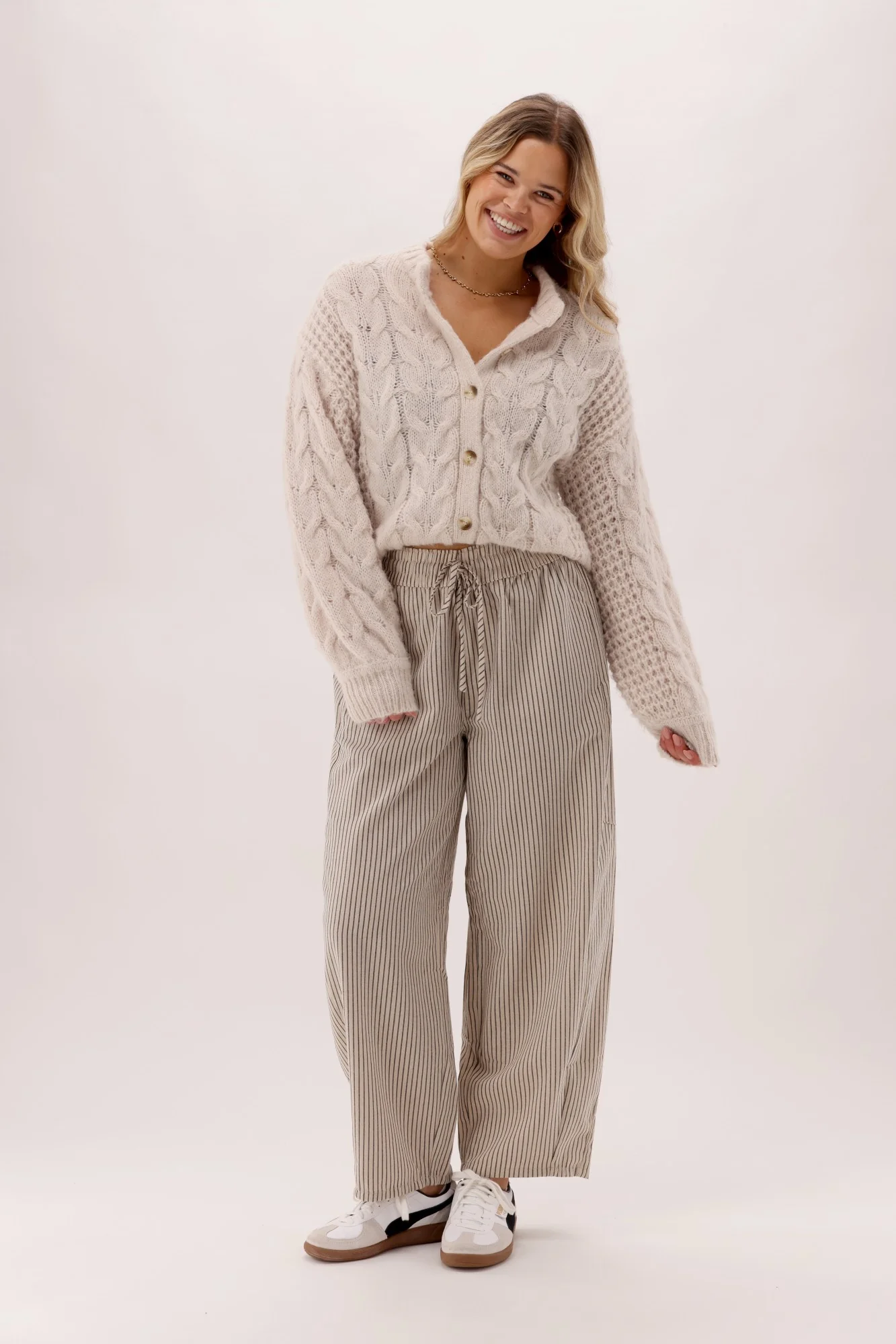 Sunday Boho Nara Pull On Barrel Pant Stripe - Image 7