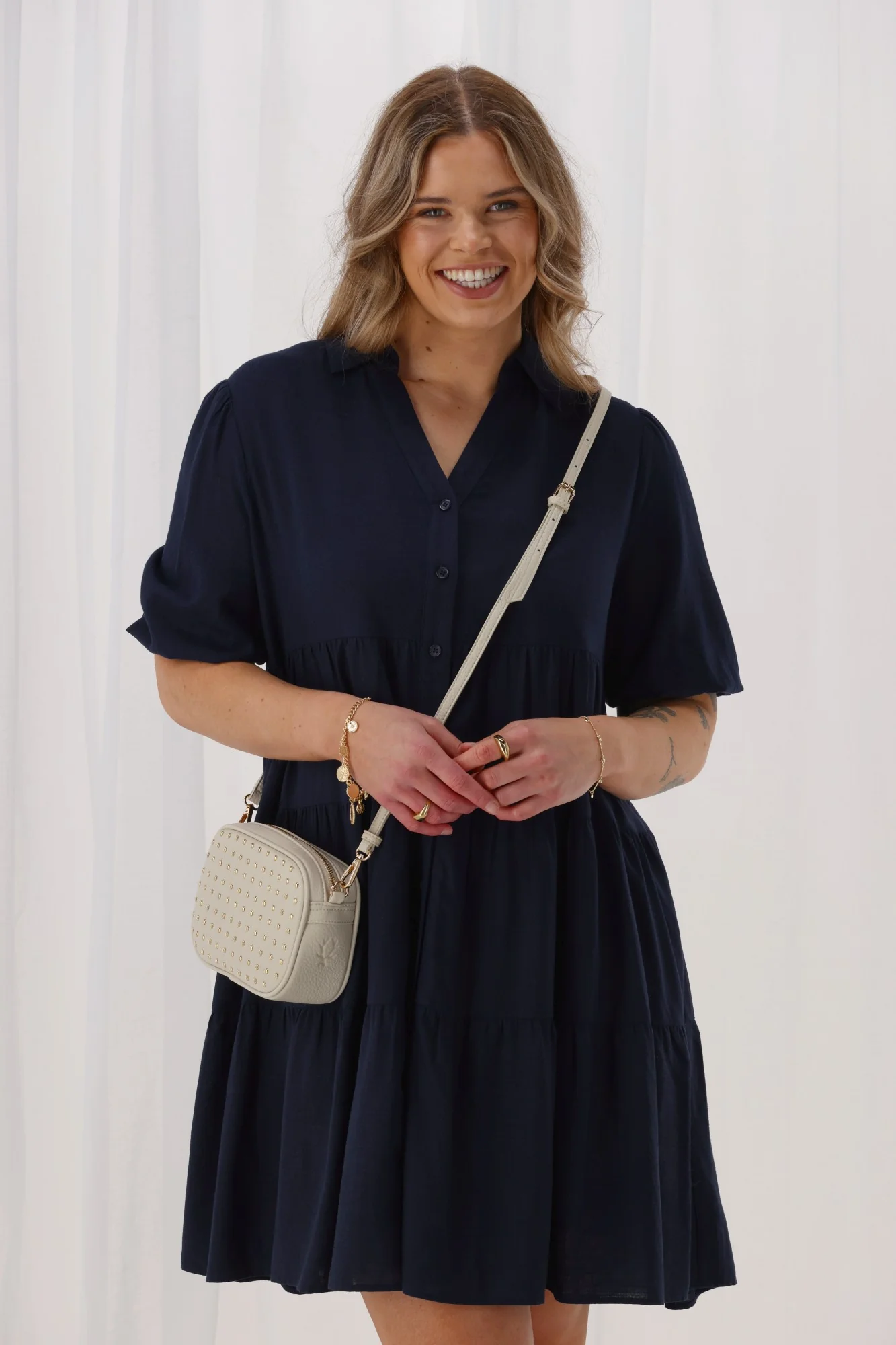 Sunday Boho Nina Dress Navy - Image 2