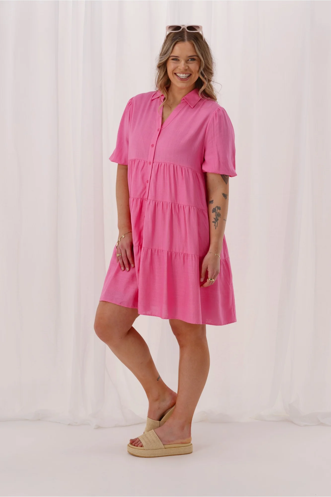 Sunday Boho Nina Dress Pink - Image 6