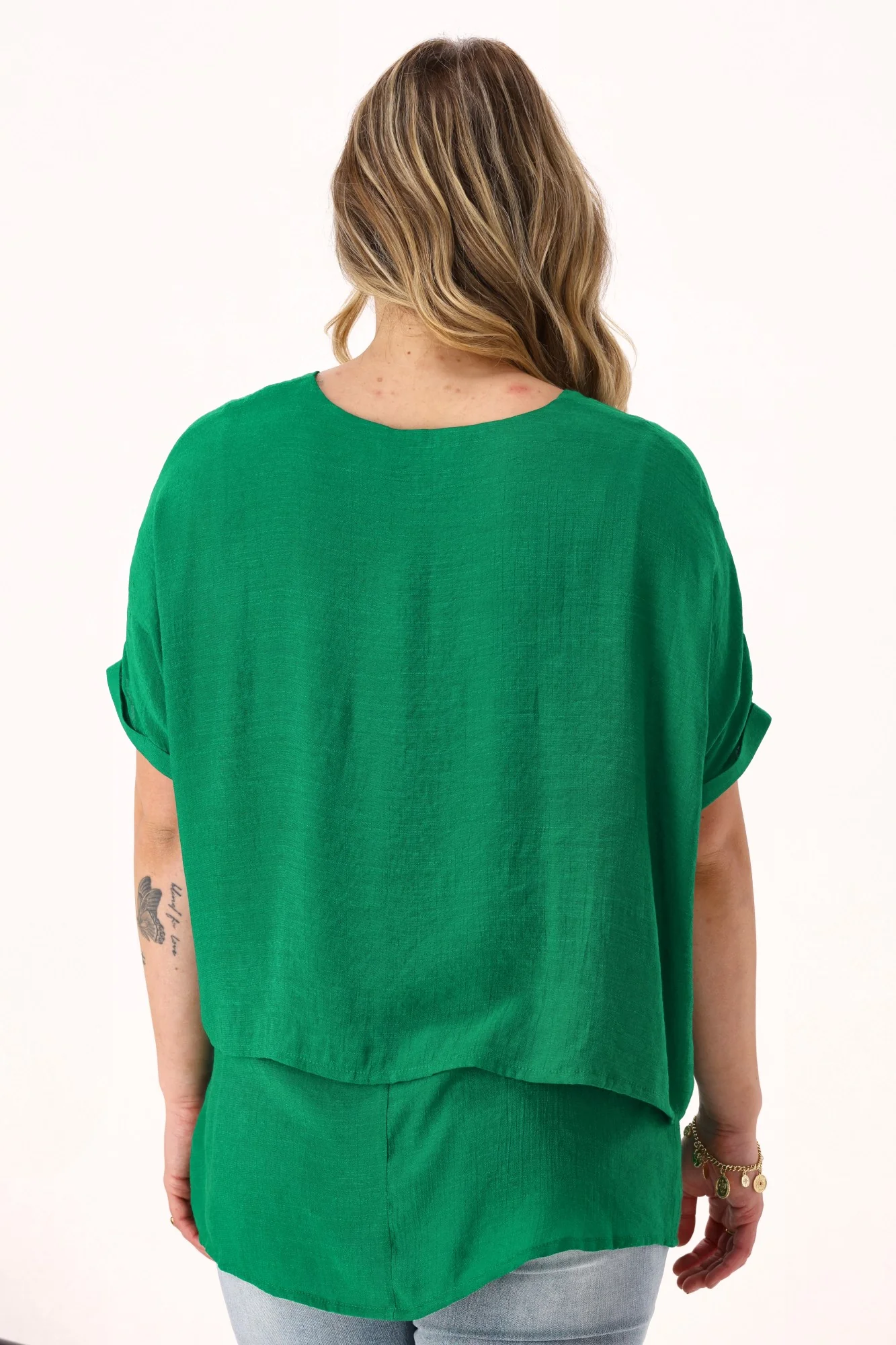 Sunday Boho Nova Layered Top Green - Image 6