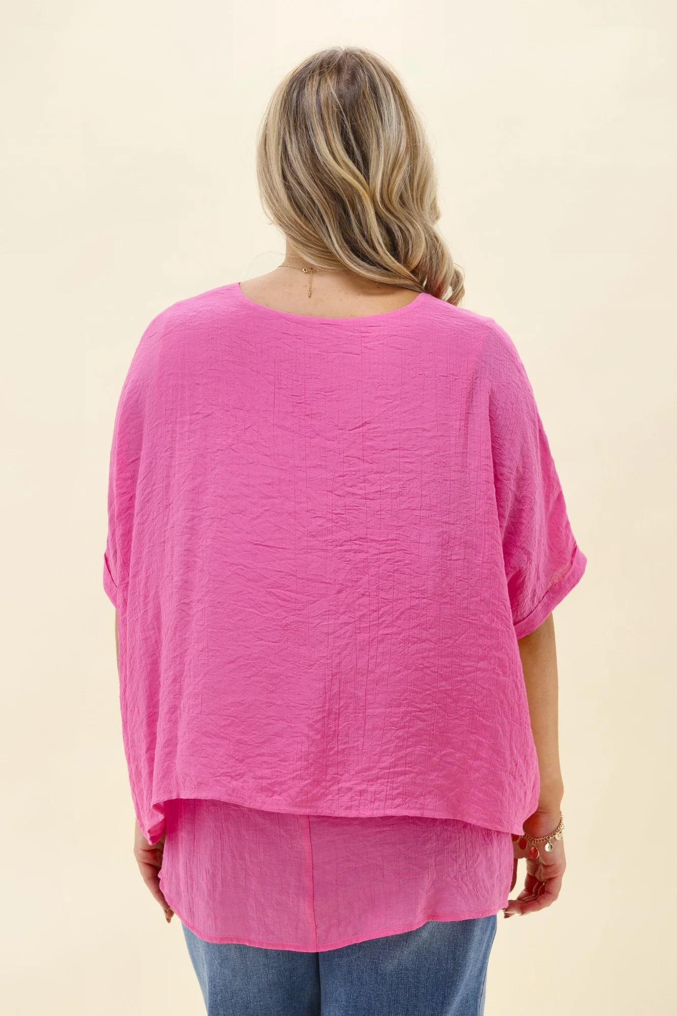 Sunday Boho Nova Layered Top Pink - Image 6