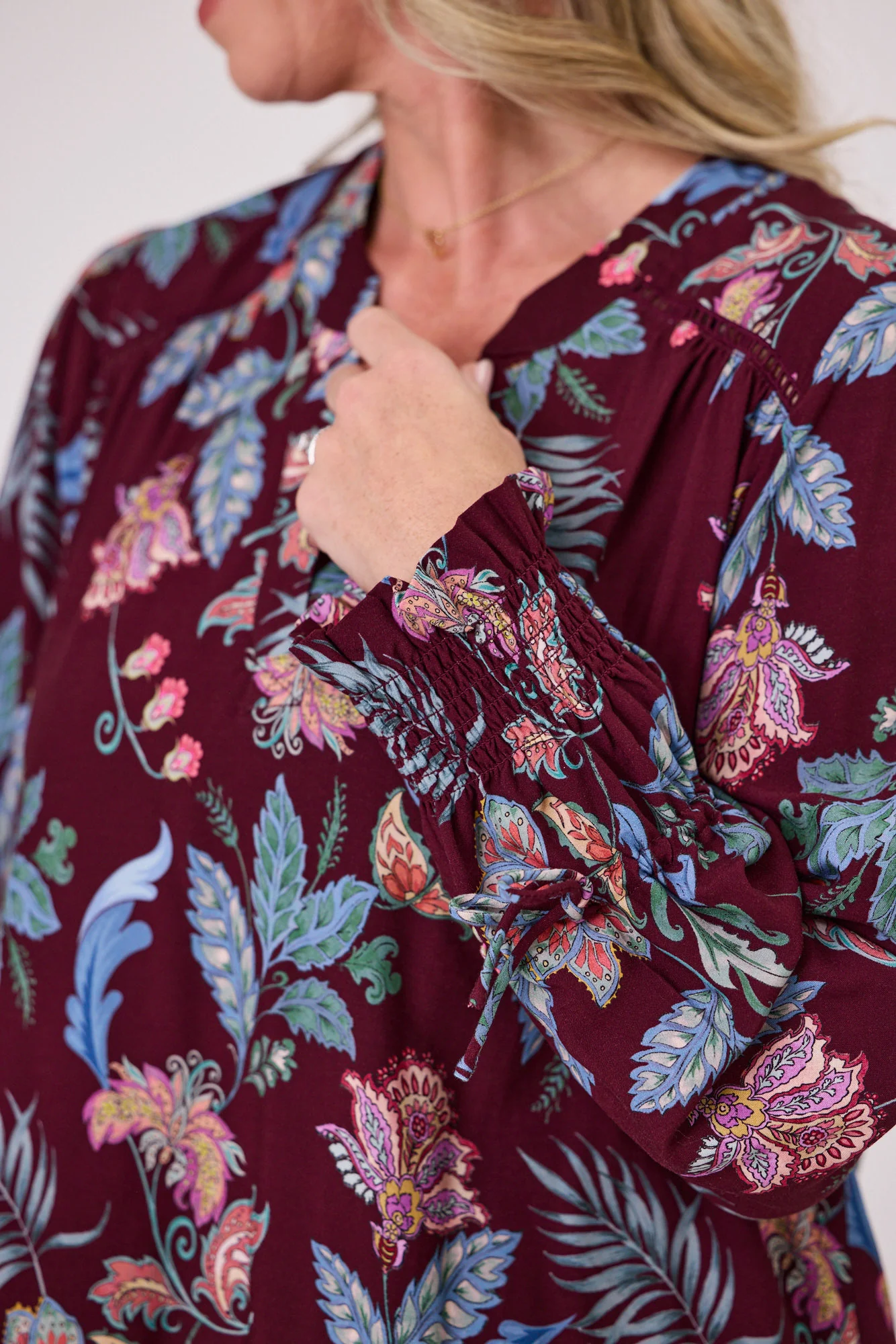 Sunday Boho Quintelle Top Paisley Print - Image 2
