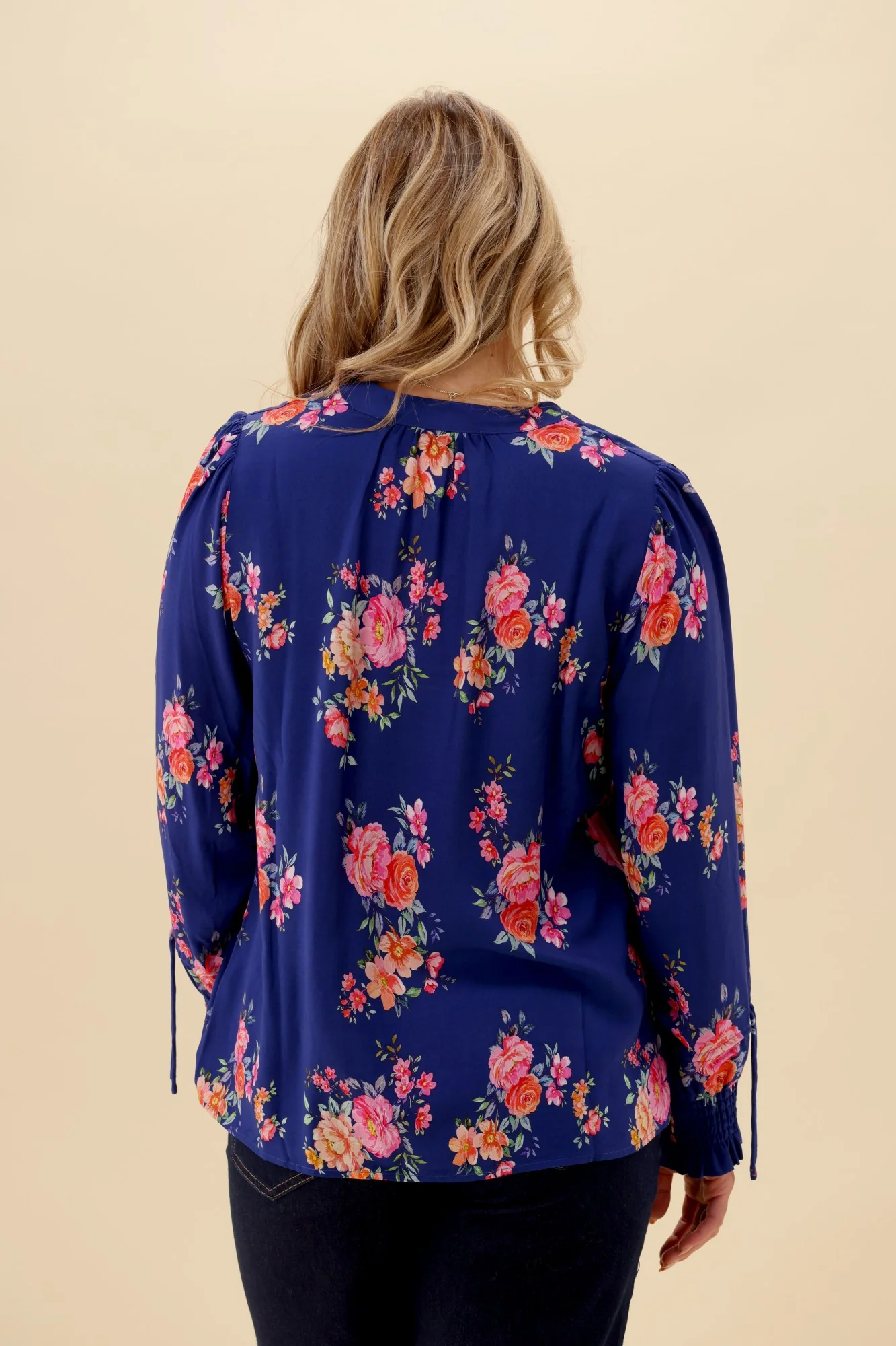 Sunday Boho Quintelle Top Paisley Print Blue - Image 9