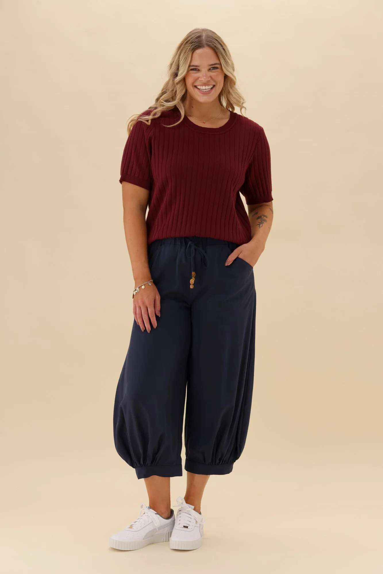 Sunday Boho Rhii Pant Navy - Image 4