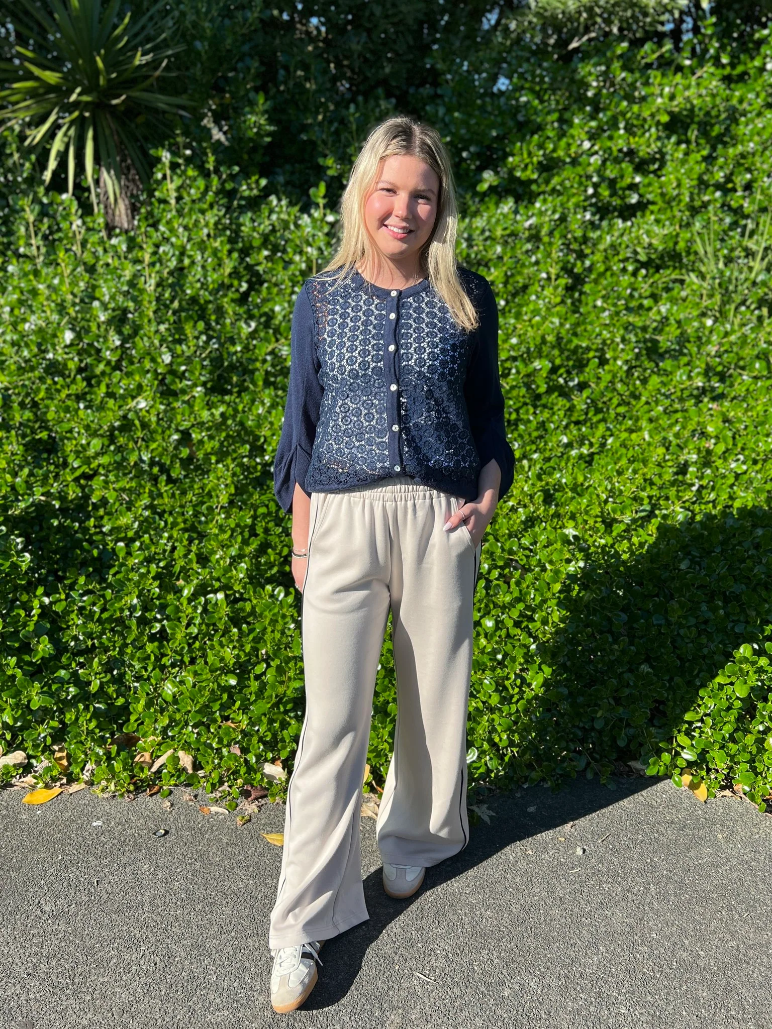 Sunday Boho Salma Lace Cardigan Navy