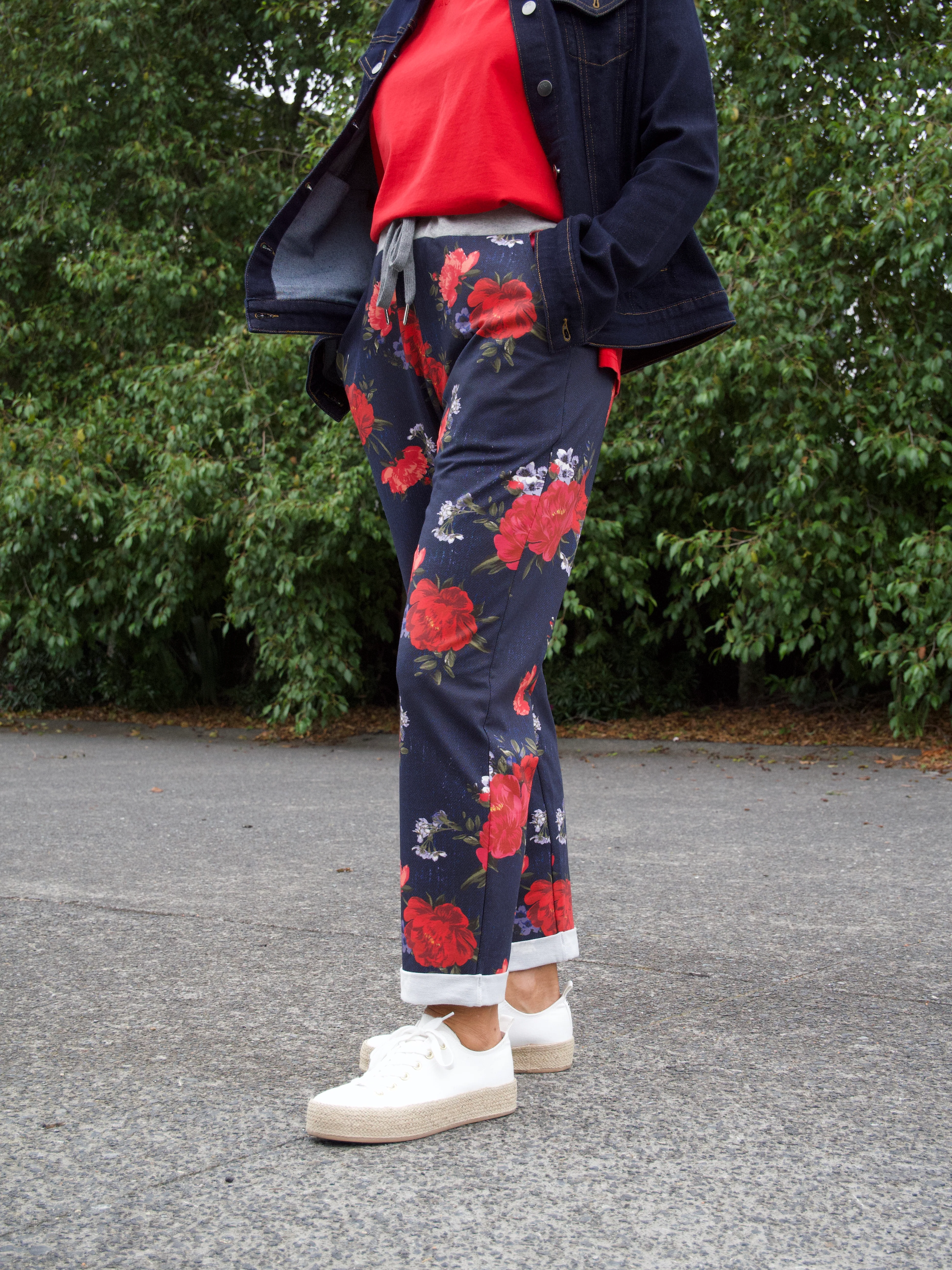 Sunday Boho Savvy Pant Coral Floral - Image 2