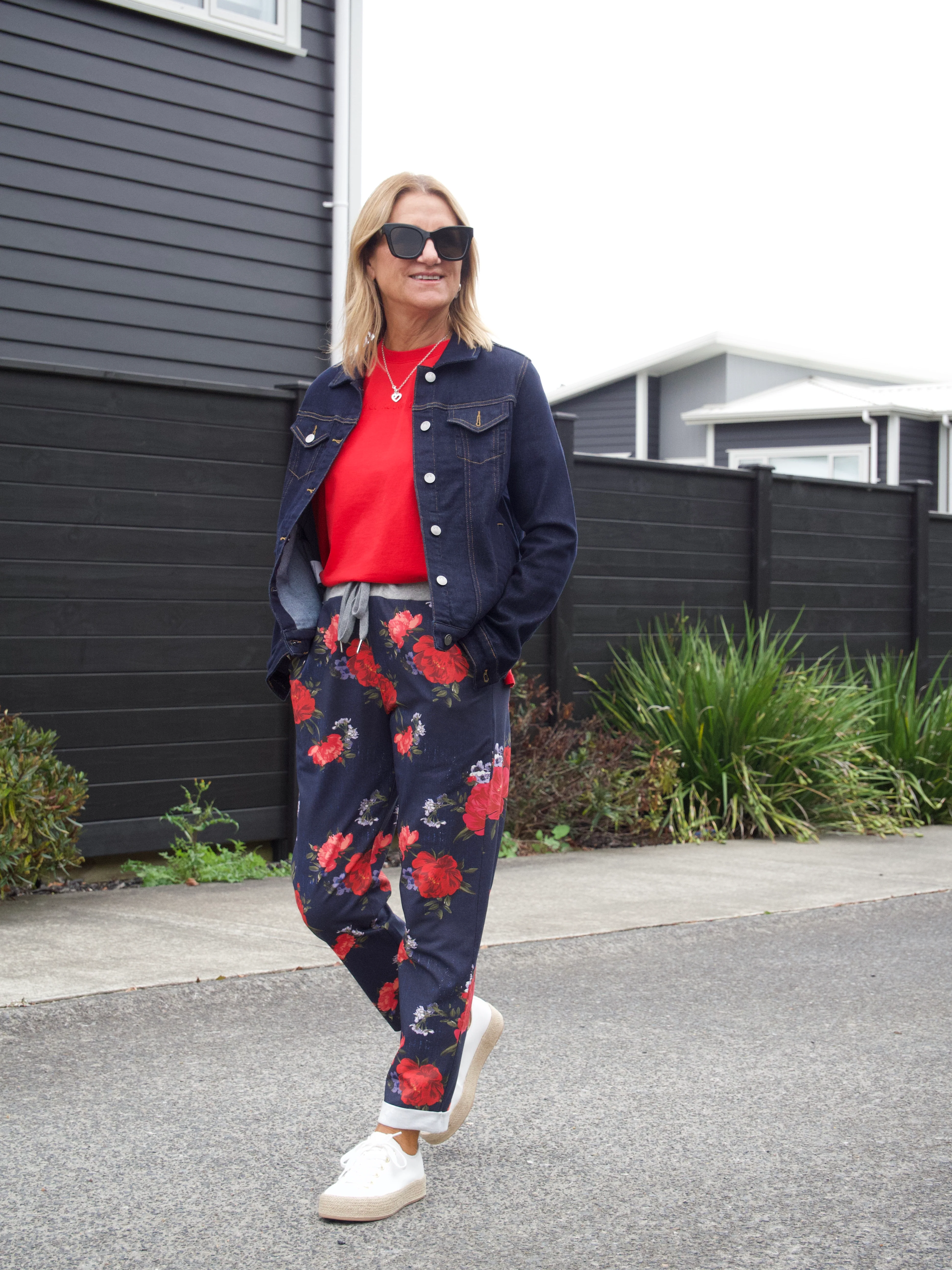 Sunday Boho Savvy Pant Coral Floral - Image 3
