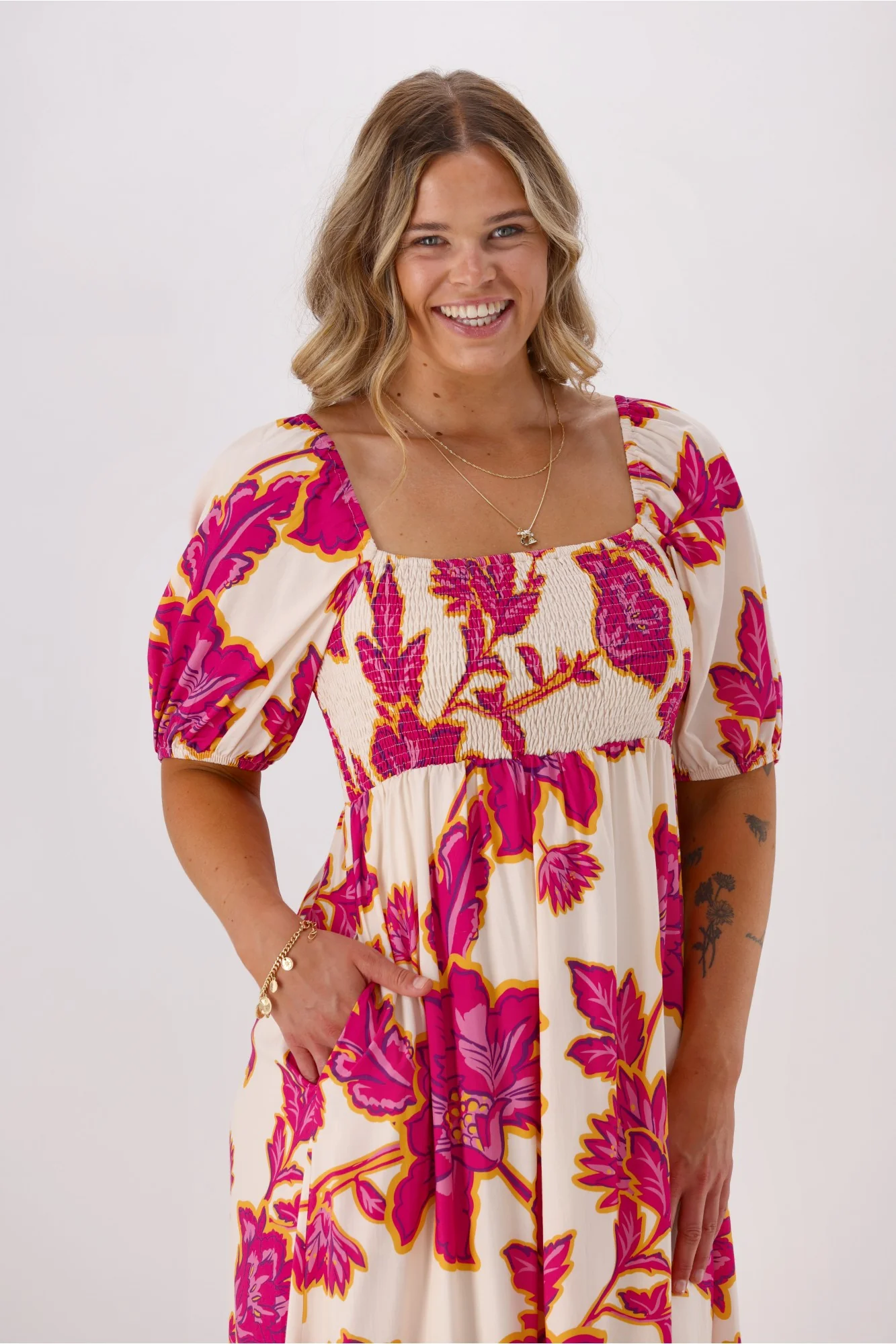 Sunday Boho Shelly Dress Floral Print - Image 2