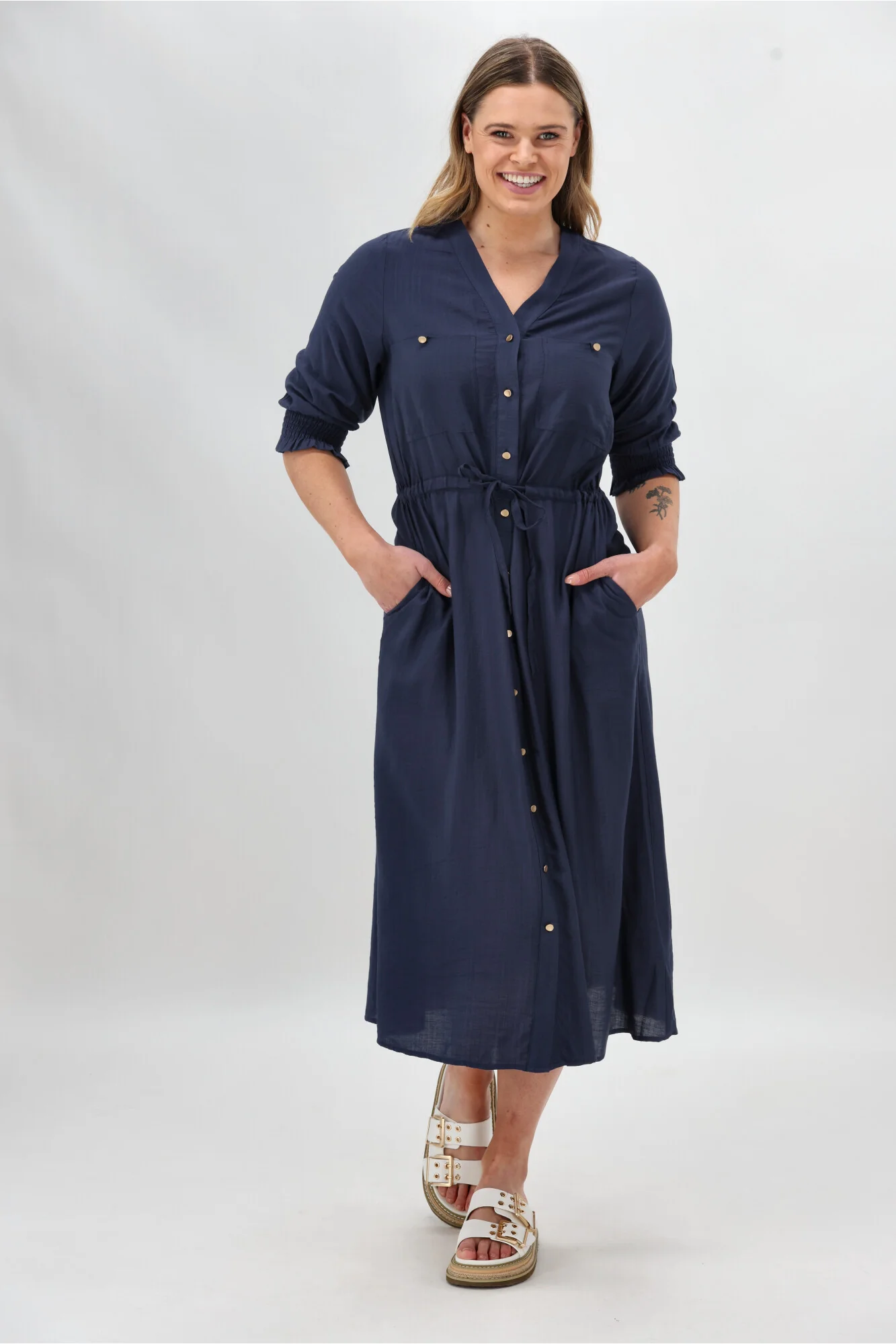 Sunday Boho St Tropez Dress Navy