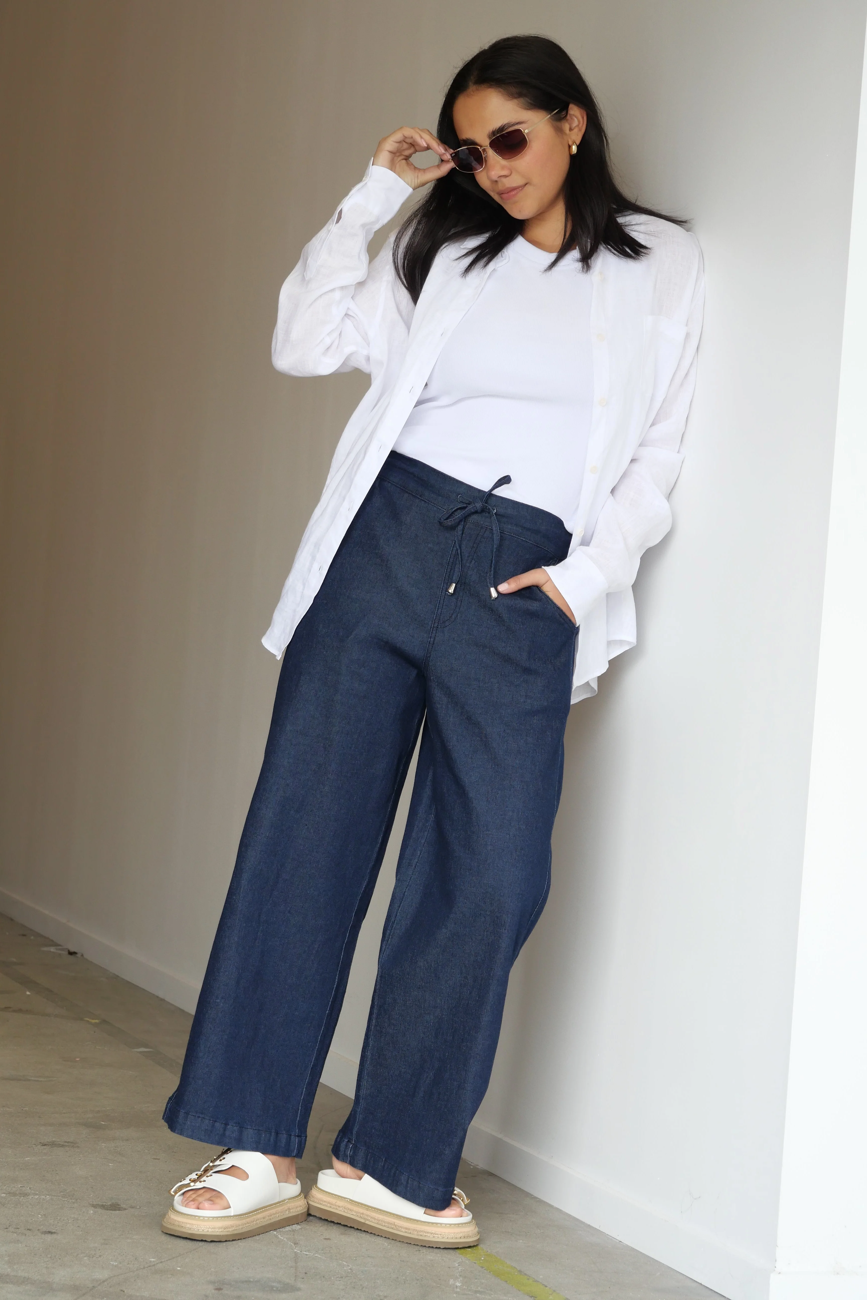 Sunday Boho Zack Wide Leg Jean Denim