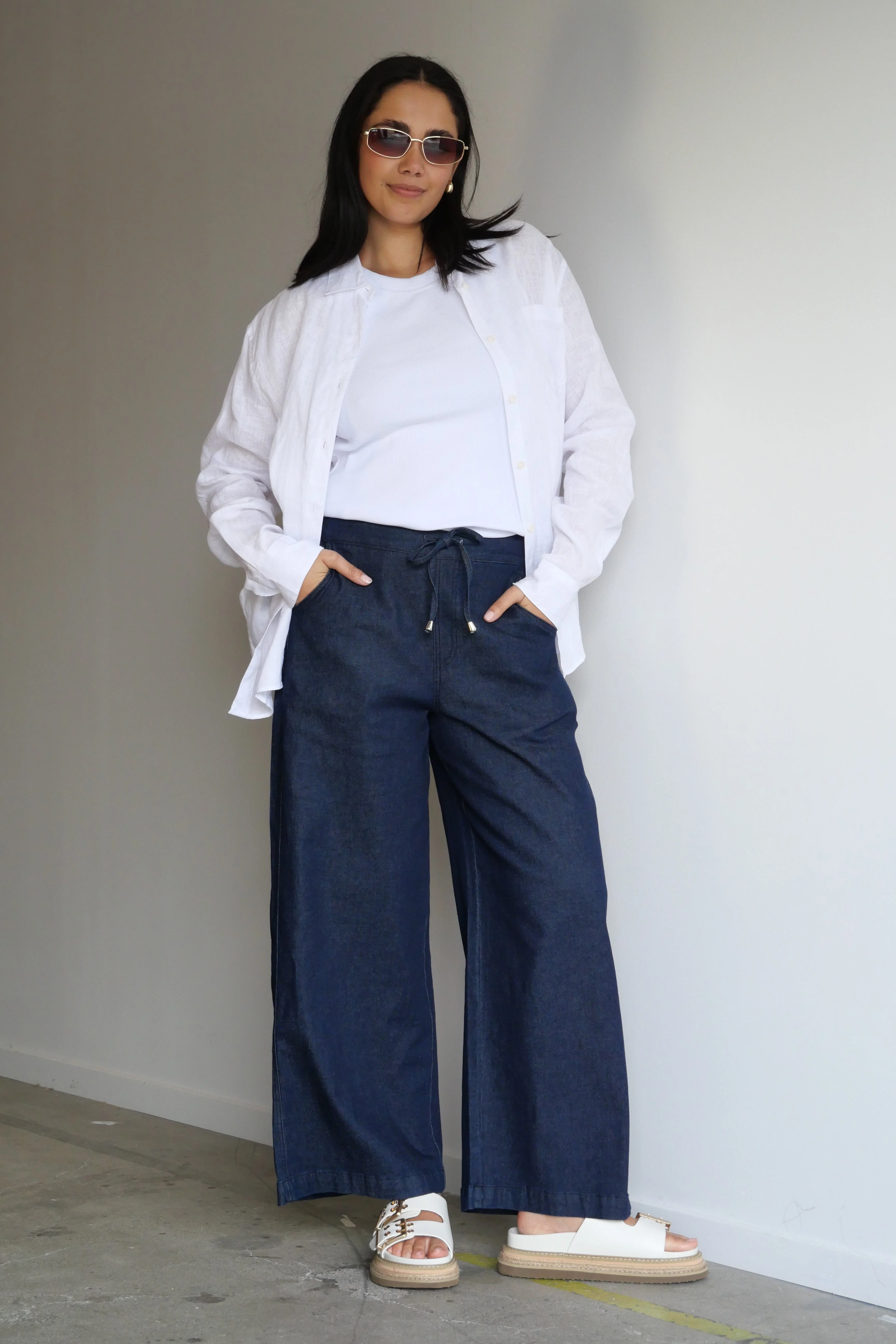 Sunday Boho Zack Wide Leg Jean Denim - Image 3