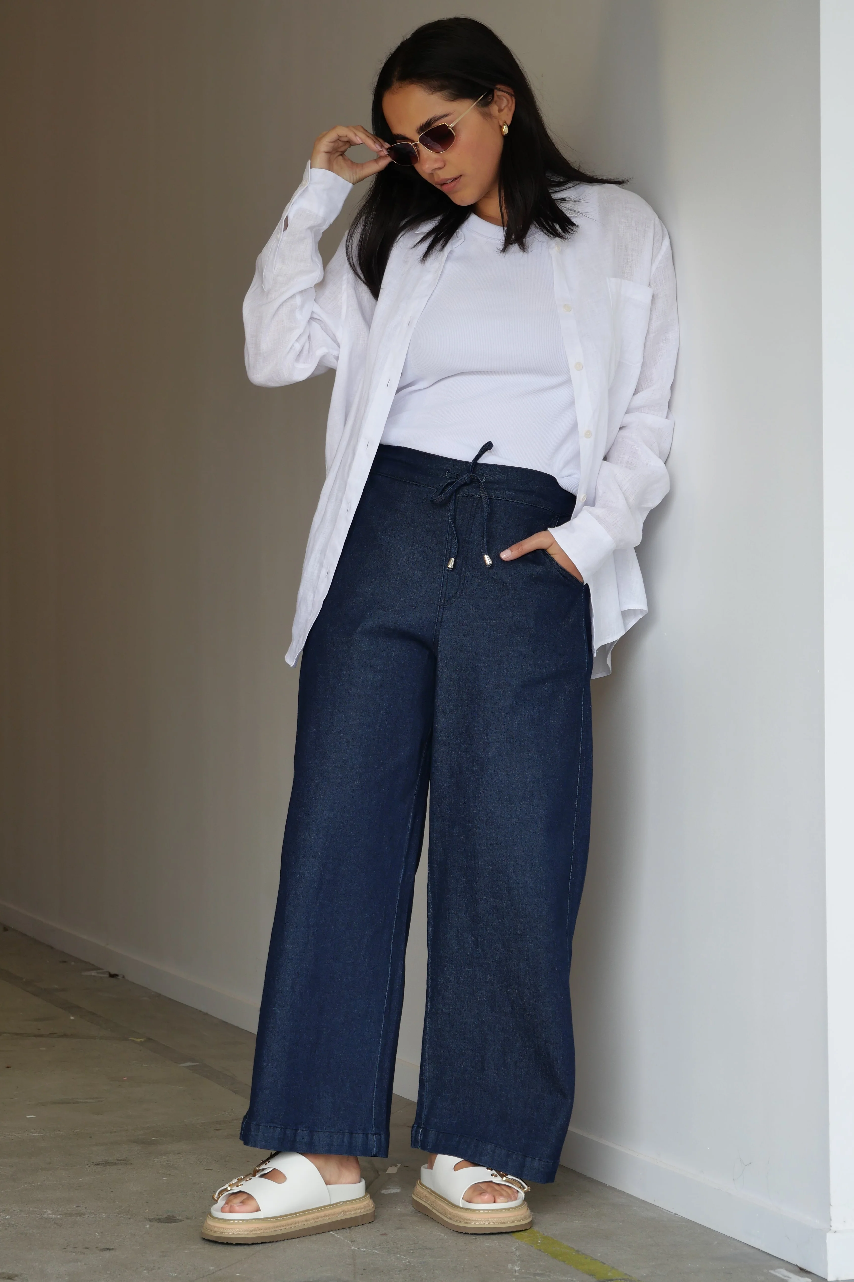 Sunday Boho Zack Wide Leg Jean Denim - Image 5