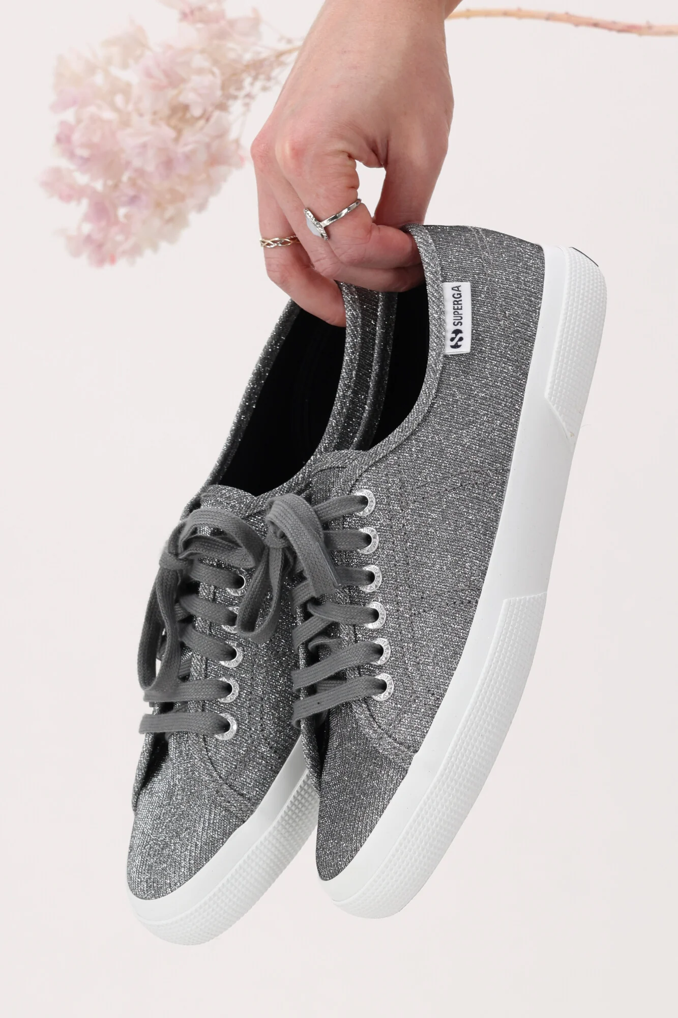 Superga Jersey Lame Leggera Dark Grey - Image 2