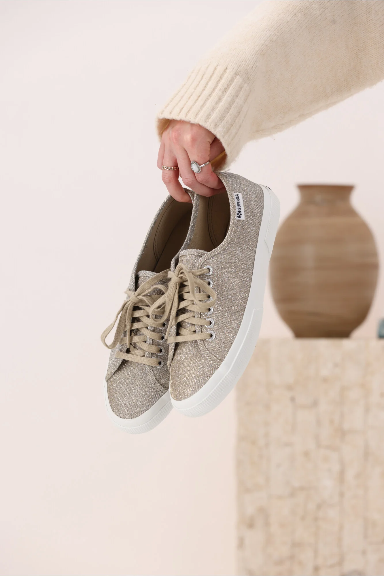 Superga Jersey Lame Leggera Platinum - Image 2