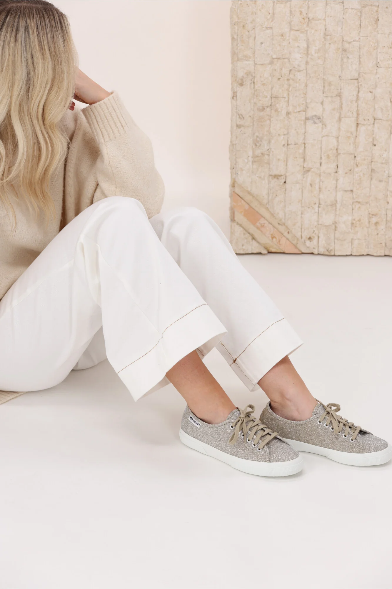 Superga Jersey Lame Leggera Platinum - Image 4