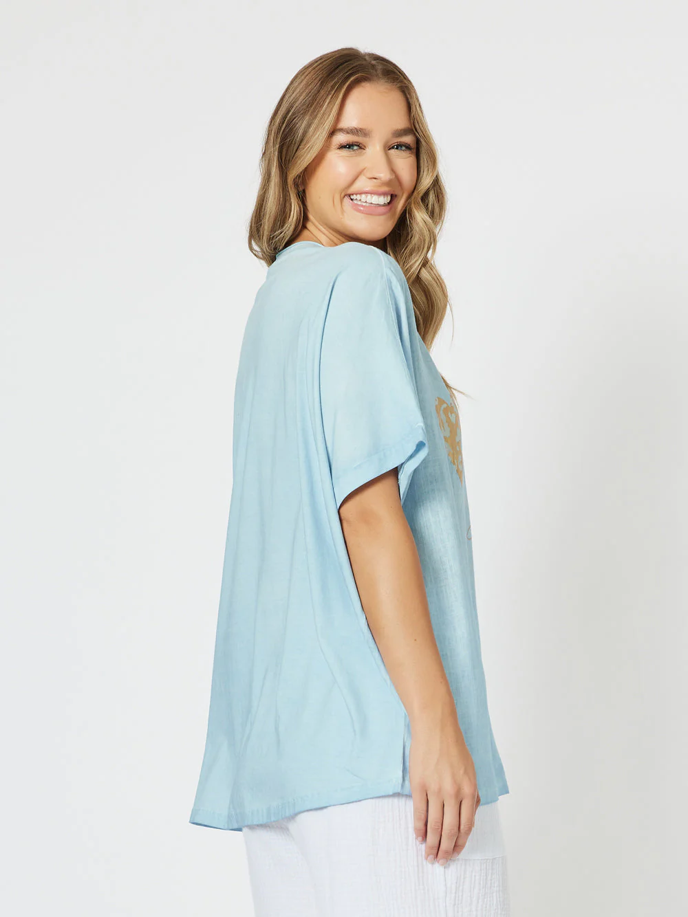 Threadz Hearts Tee Blue - Image 4