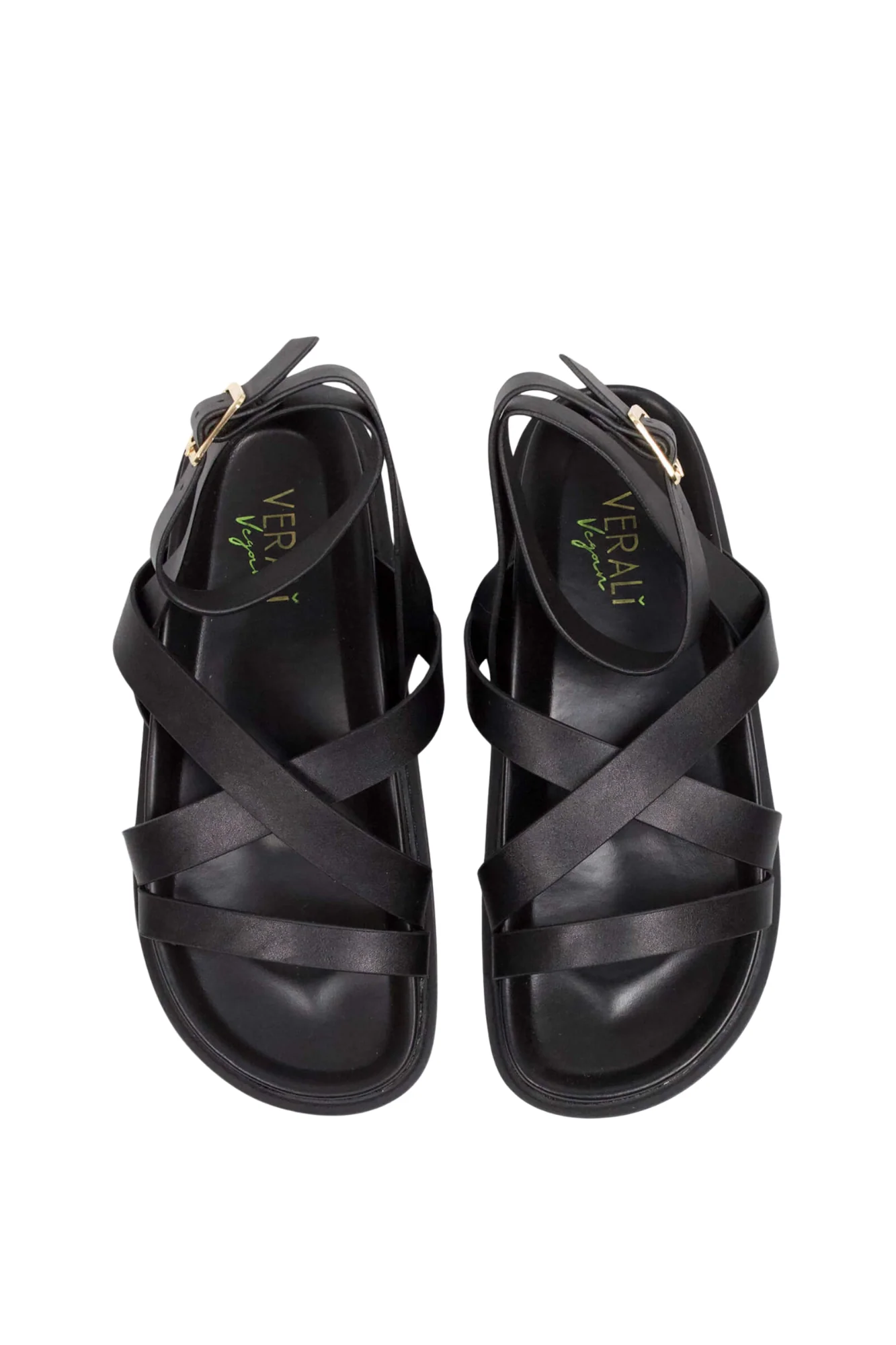Verali Brianna Footbed Sandals Black - Image 3