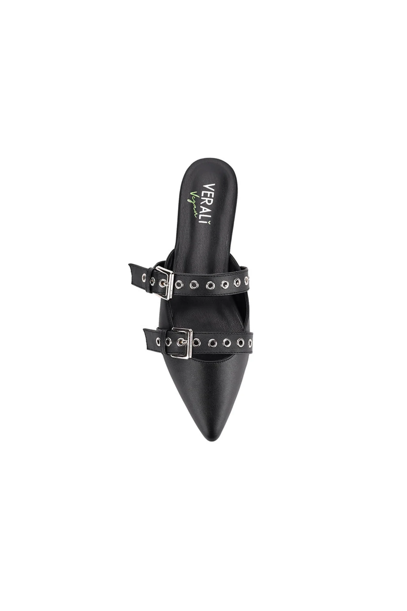 Verali Indianna Point Toe Flats Black - Image 3
