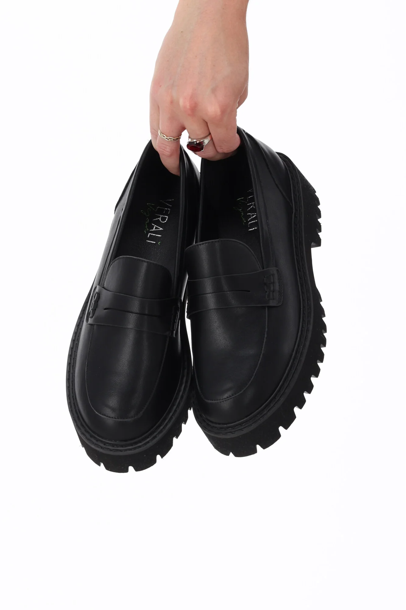 Verali Neon Chunky Loafer Black - Image 2