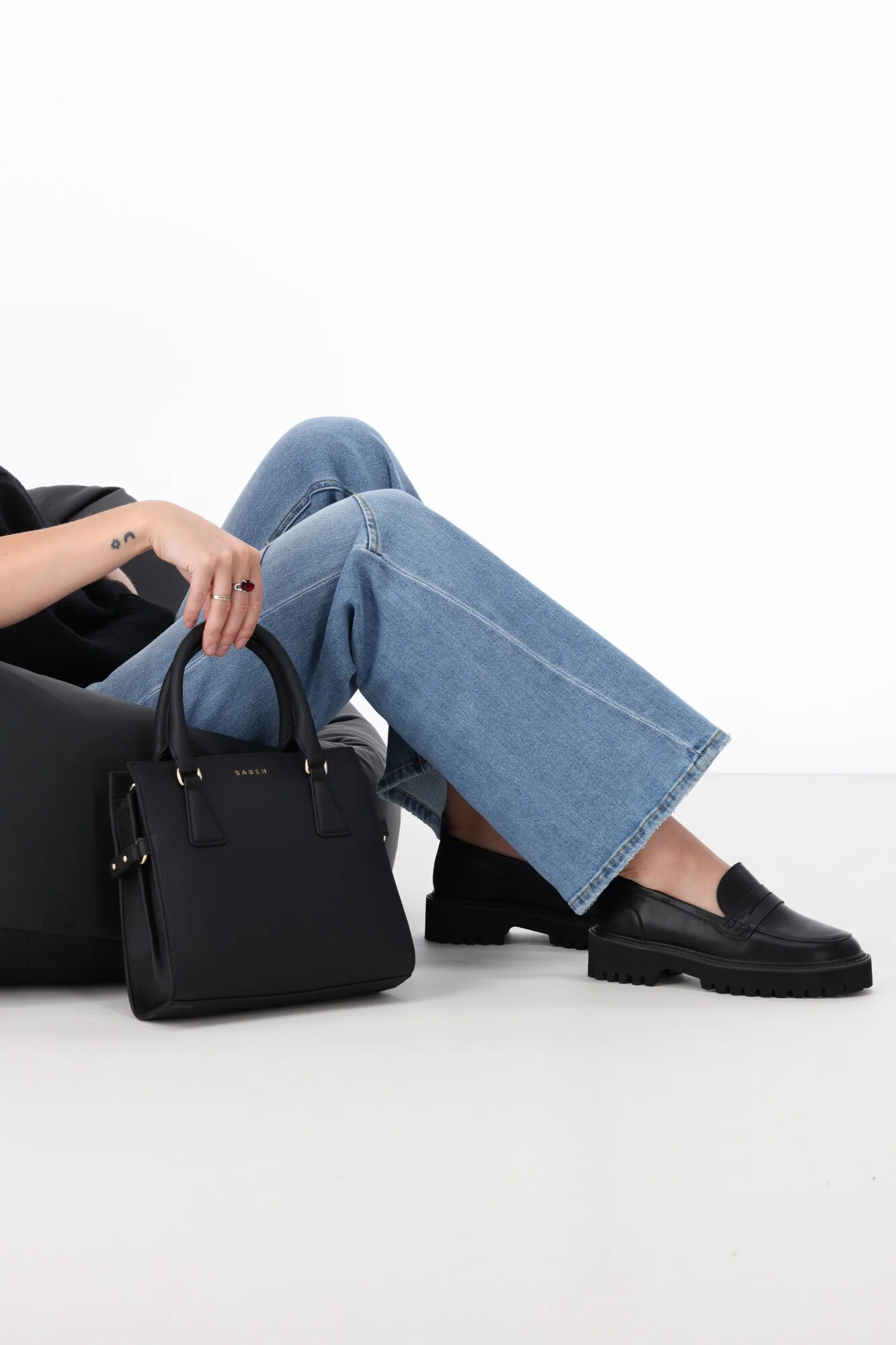 Verali Neon Chunky Loafer Black - Image 5
