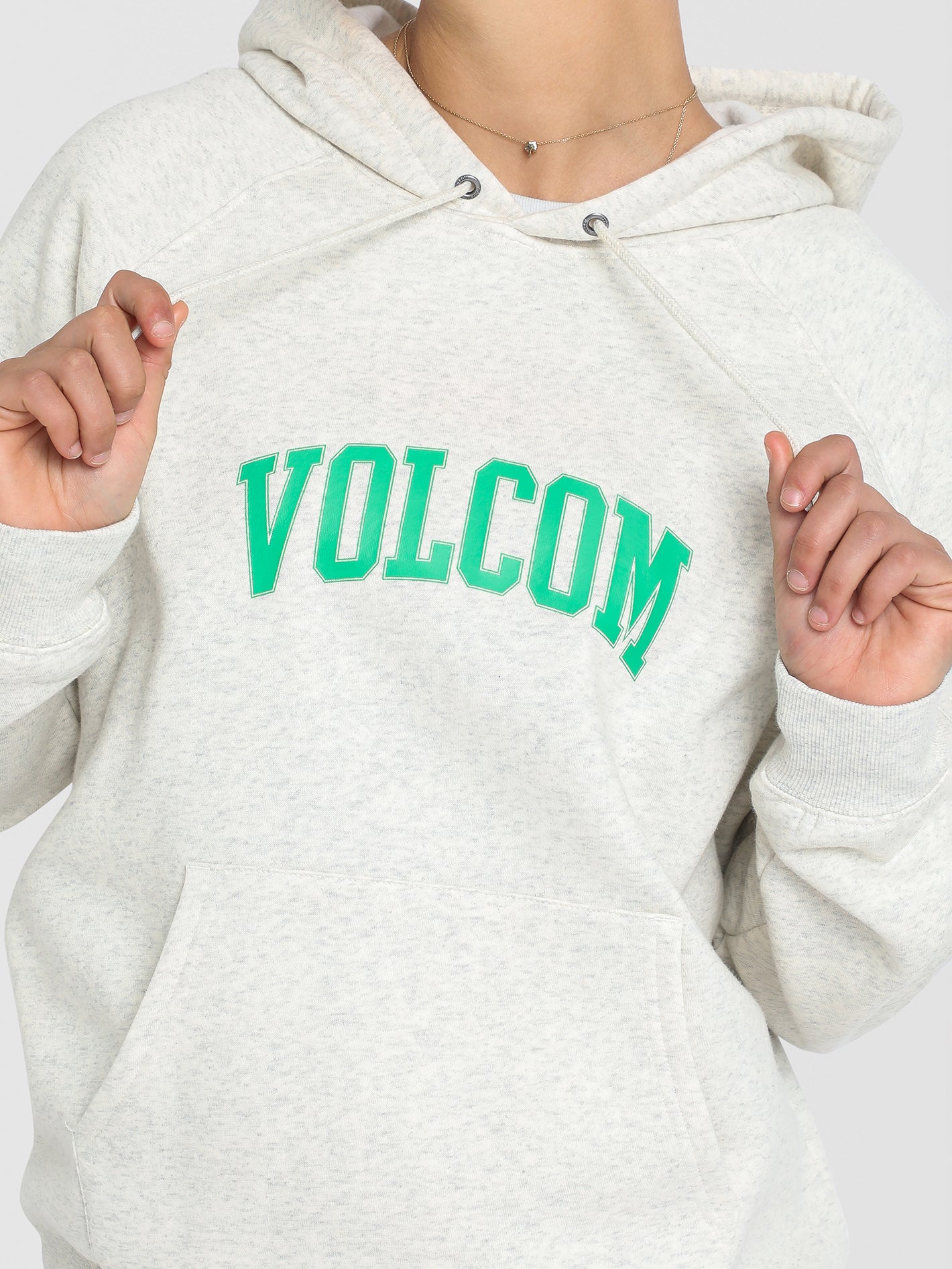 Volcom Get More Hoodie Oat Marle - Image 3