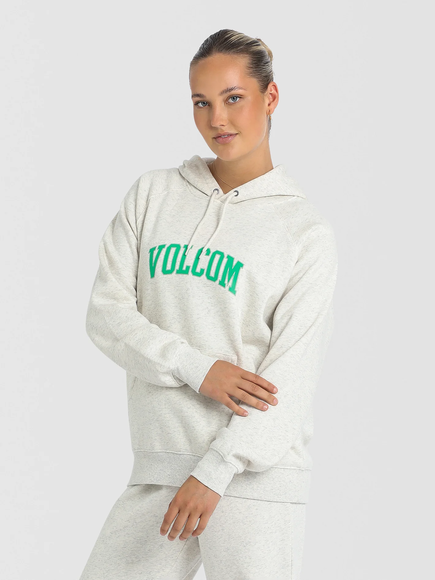 Volcom Get More Hoodie Oat Marle - Image 4
