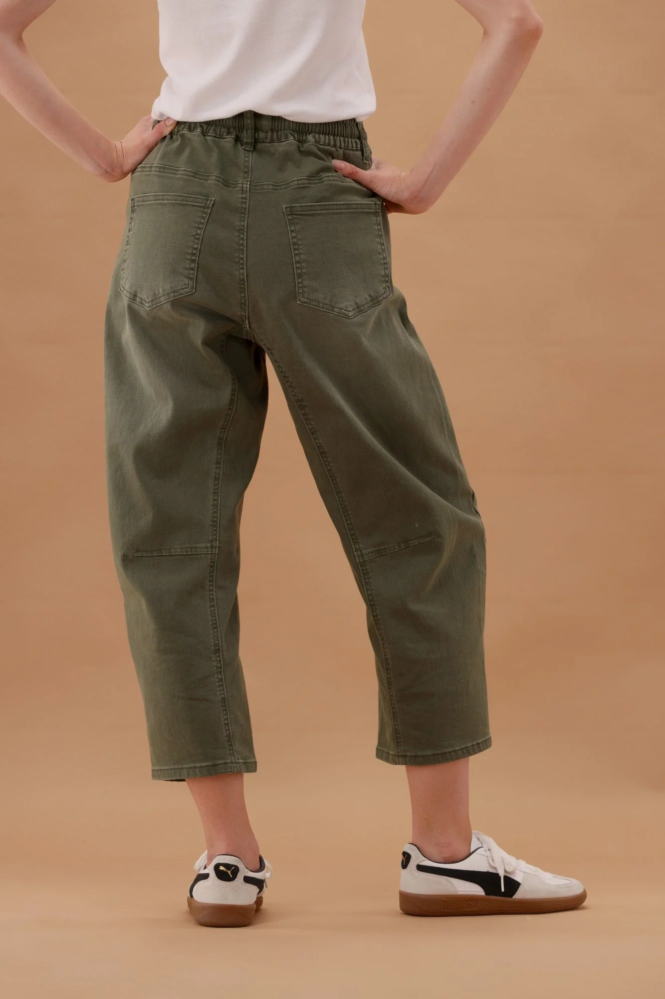 Wakee Barrel Jean Khaki - Image 2