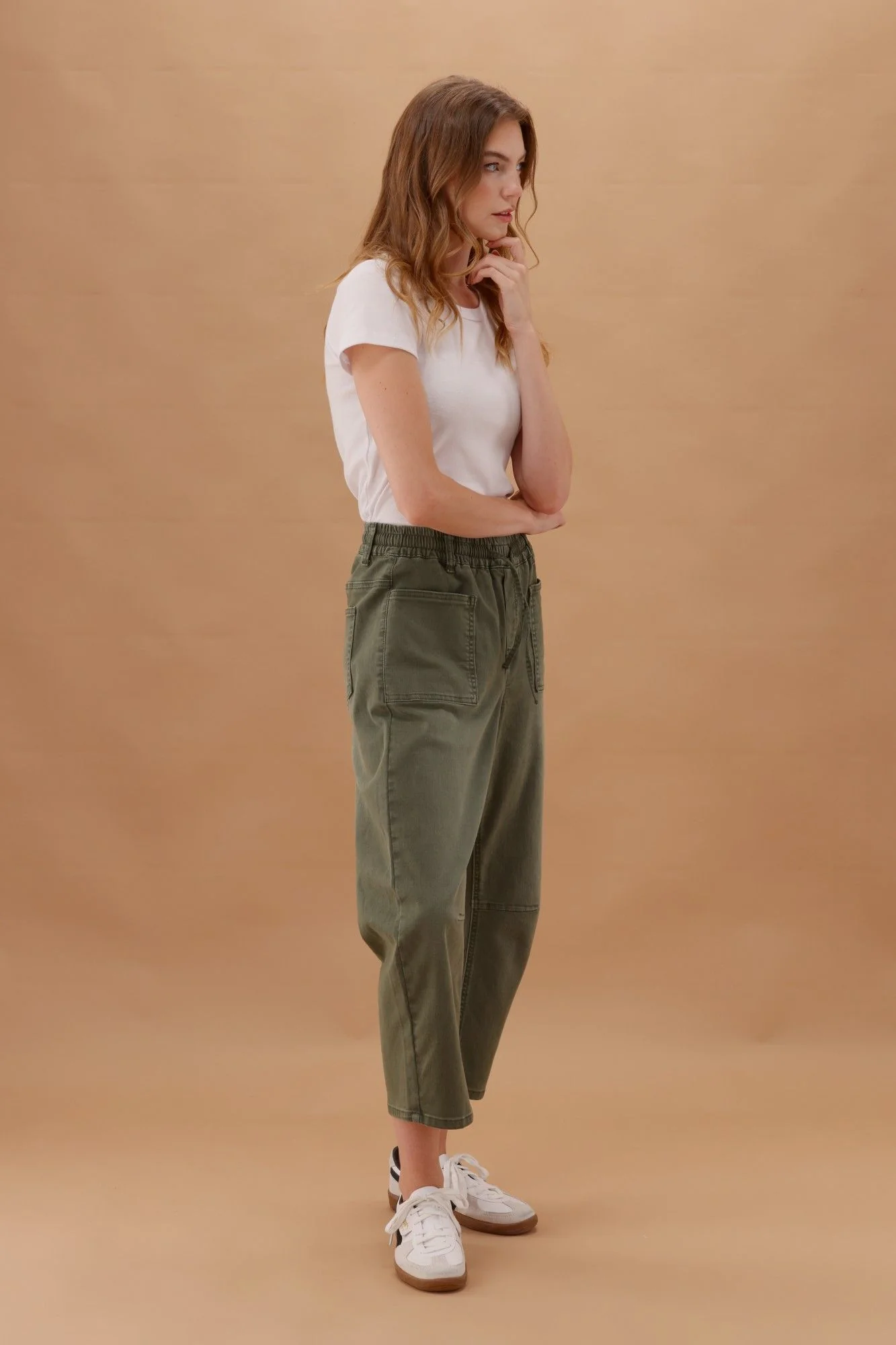 Wakee Barrel Jean Khaki - Image 5