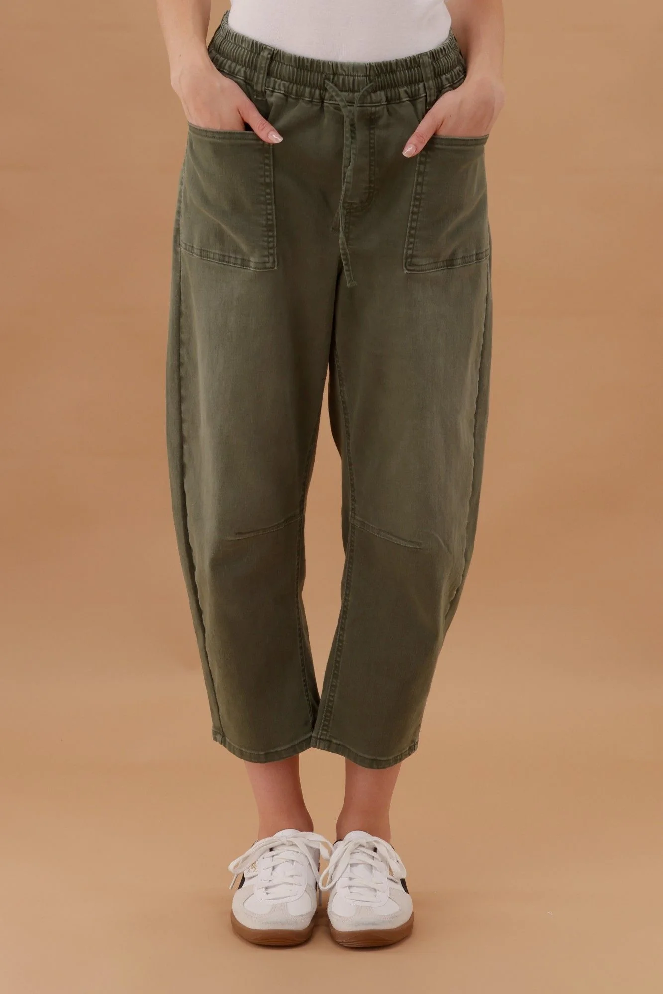 Wakee Barrel Jean Khaki - Image 6