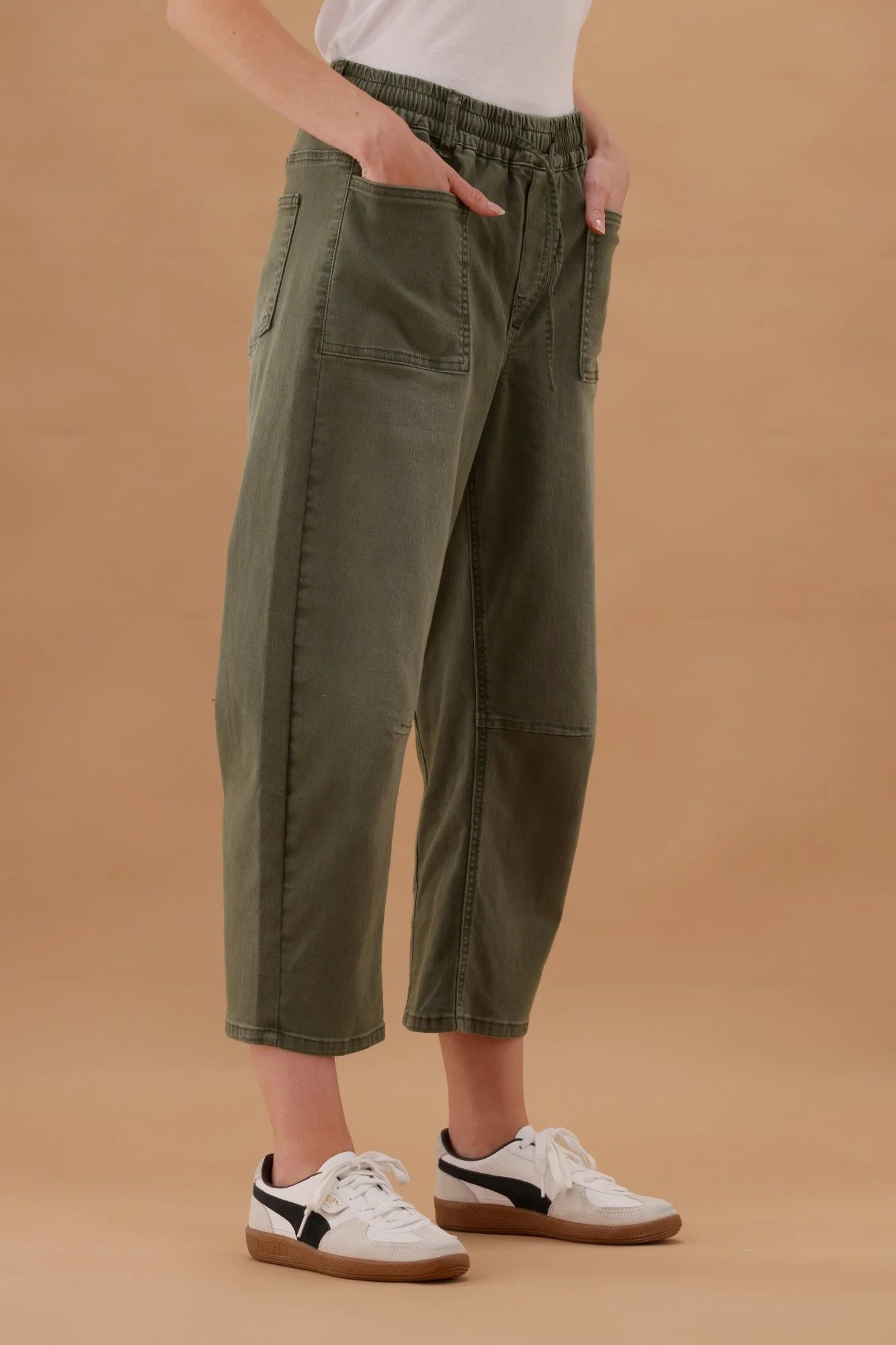 Wakee Barrel Jean Khaki - Image 7
